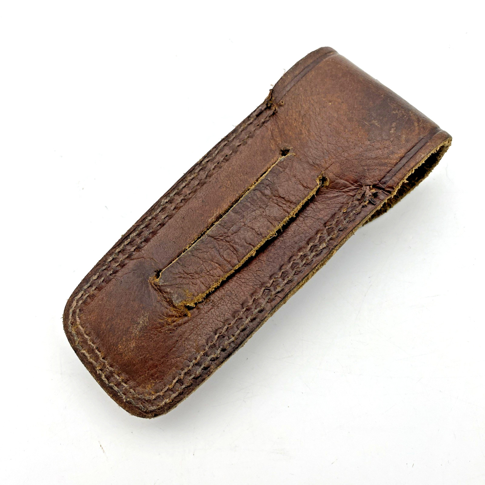 Fighter Folding Pocket Knife 4 Inch Blade Stainless Steel Blade w/ Sheath VTG