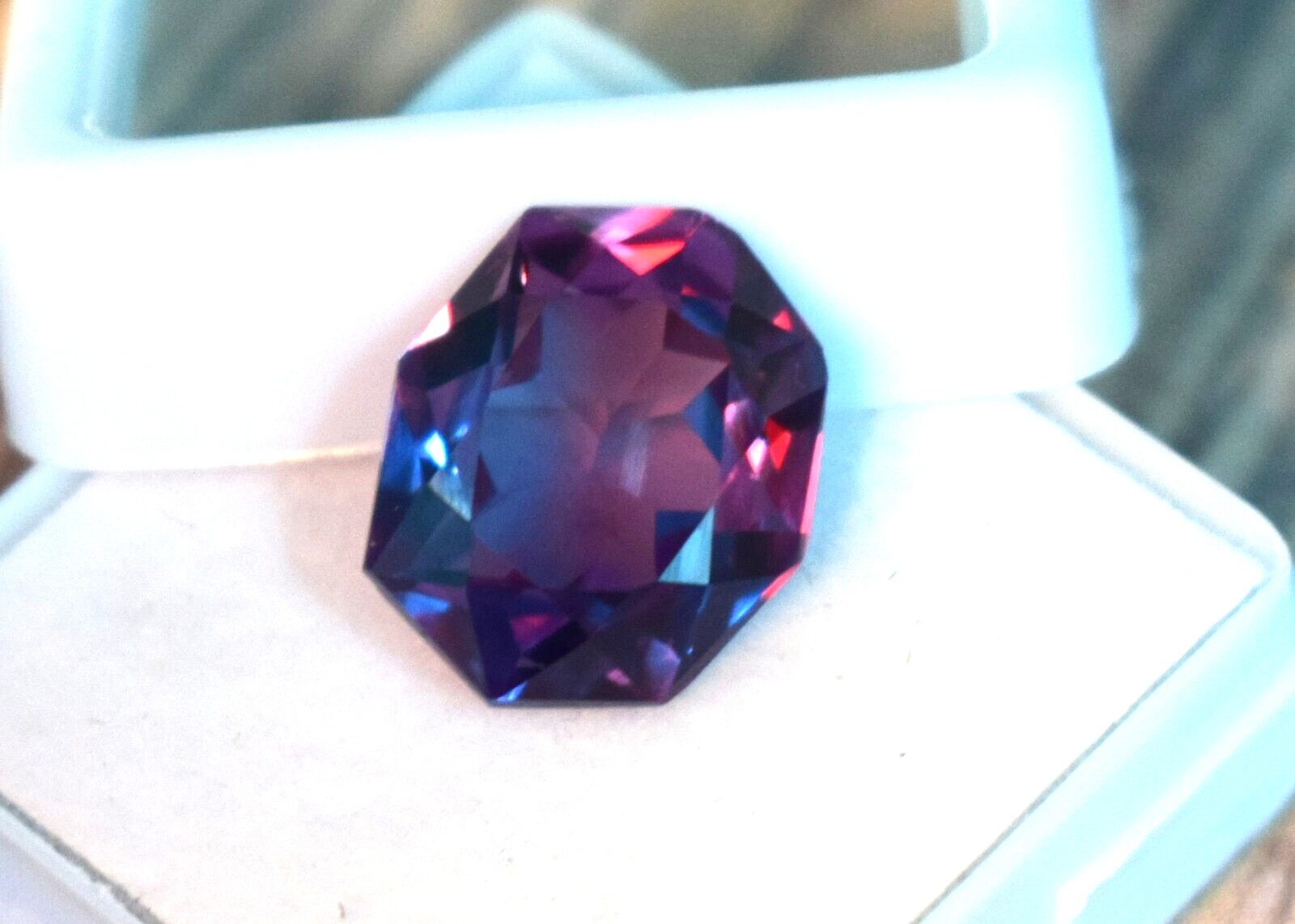 Alexandrite 7.85 CT Russia's Certified Natural Fancy Cut  Loose Gemstone