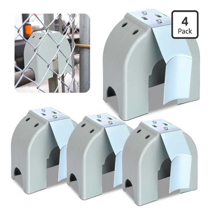 4 Pack Poly Covers w/ Brackets for 3", 4", 6 5/8" Cantilever Gate Rollers 🔒