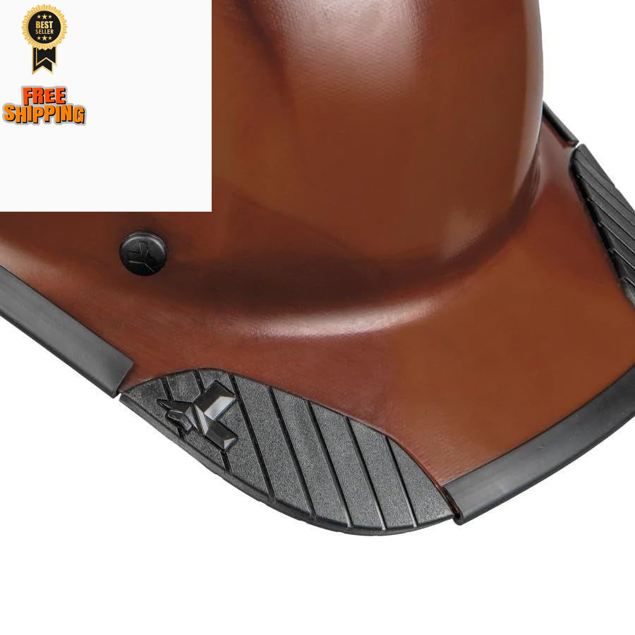 LIFT SAFETY DAX Brim Edge Guard | Hard Hat Dax Cap Style Gaurd, Brown