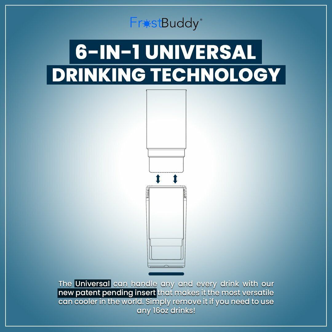 Frost Buddy​ Universal 2.0 Stainless Steel Insulated Can Cooler