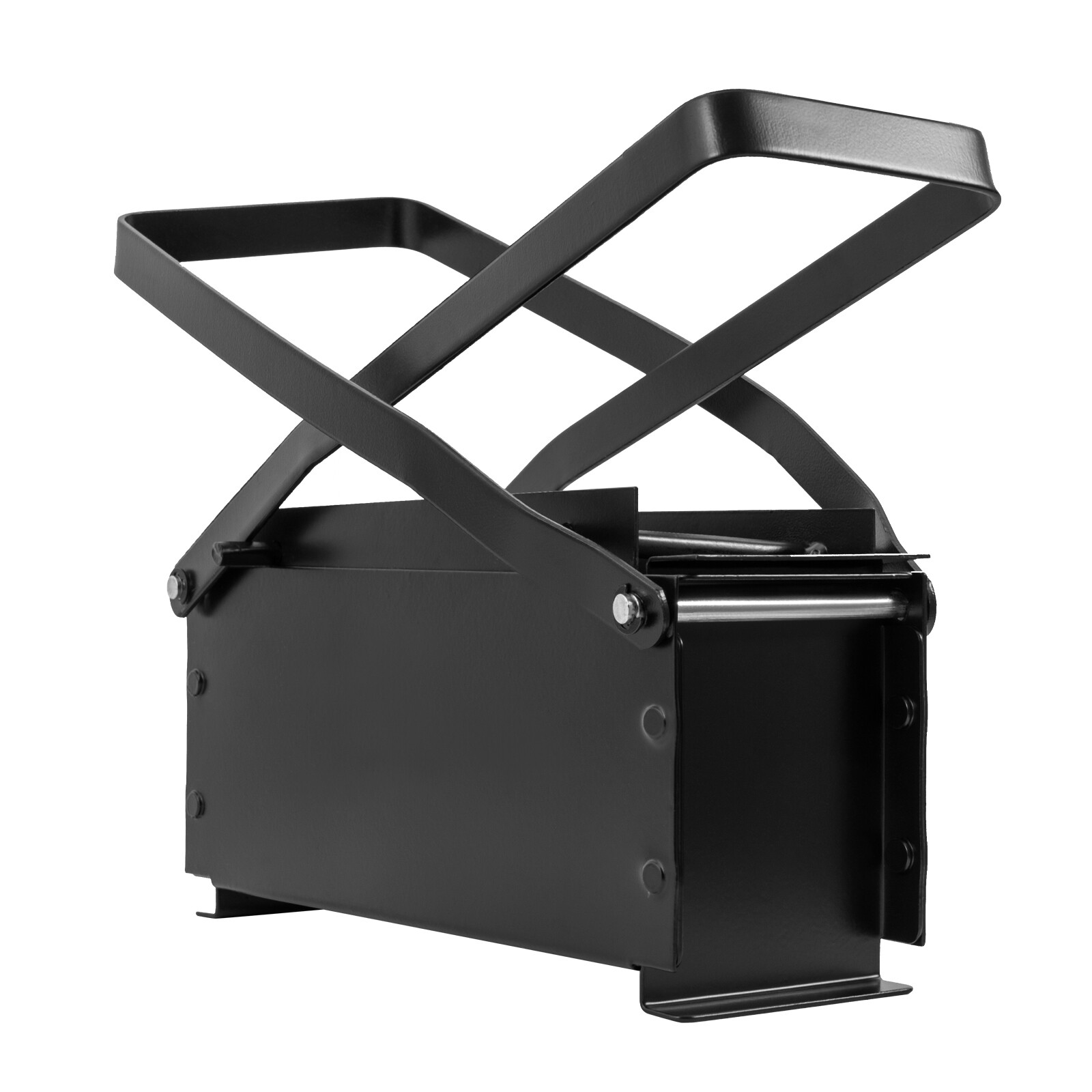 Paper Log Briquette Maker Steel Black and Red Manual Press Machine for Fire Sove