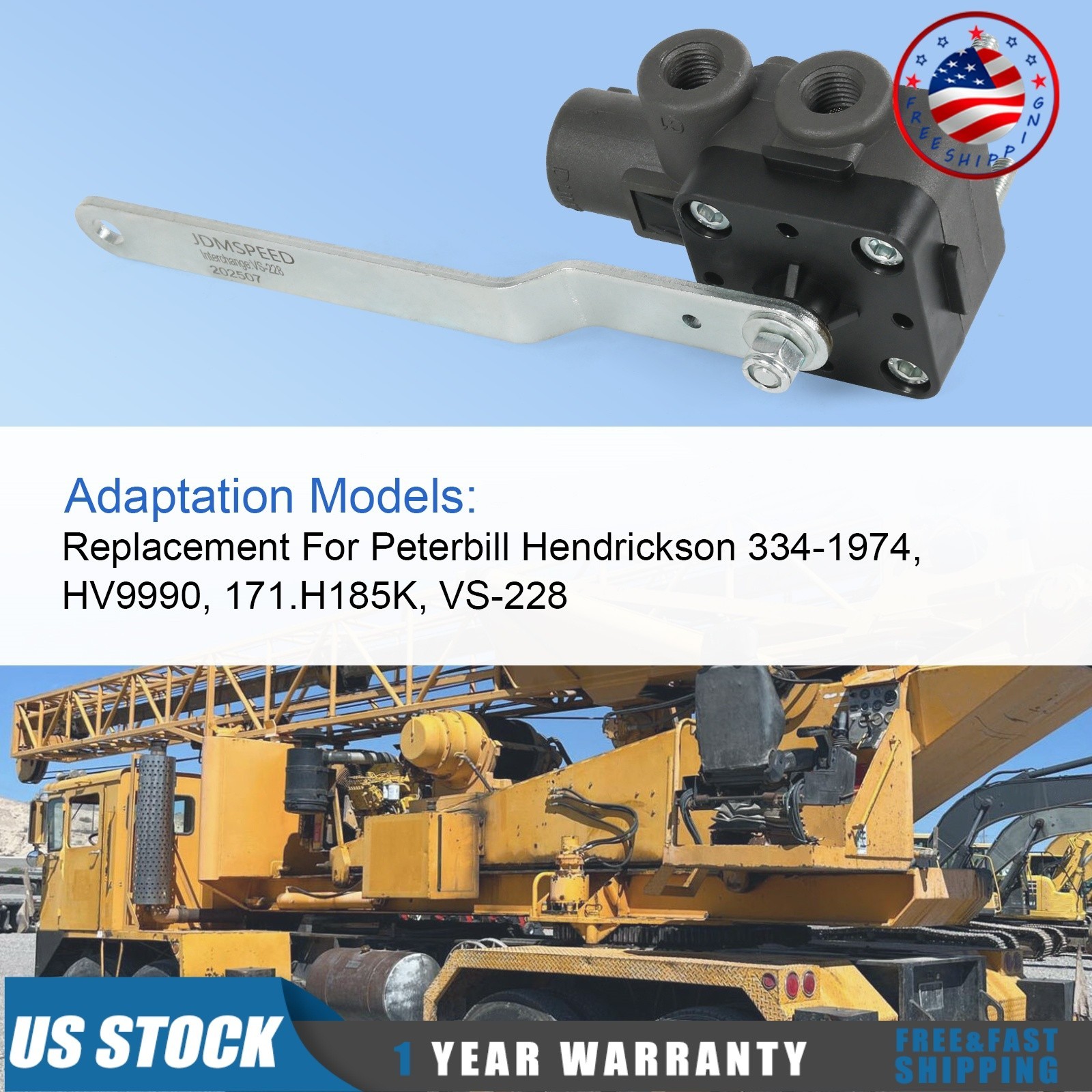 VS-228 Leveling Valve For Peterbilt Hendrickson 334-1974 HV9990 171.H185K
