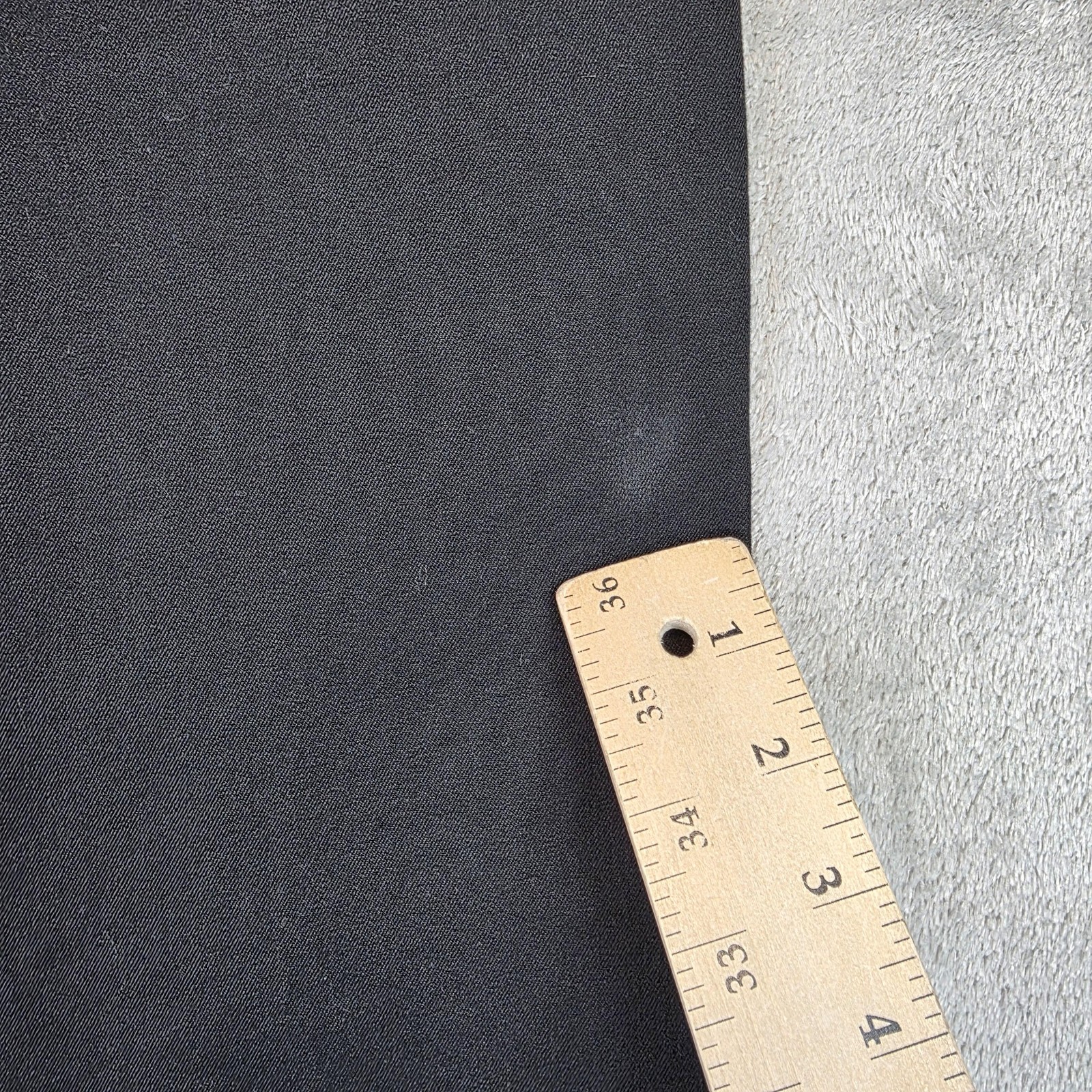 Lauren Ralph Lauren Skirt Womens 20W Black Pencil Zip Pockets Stretch Slit