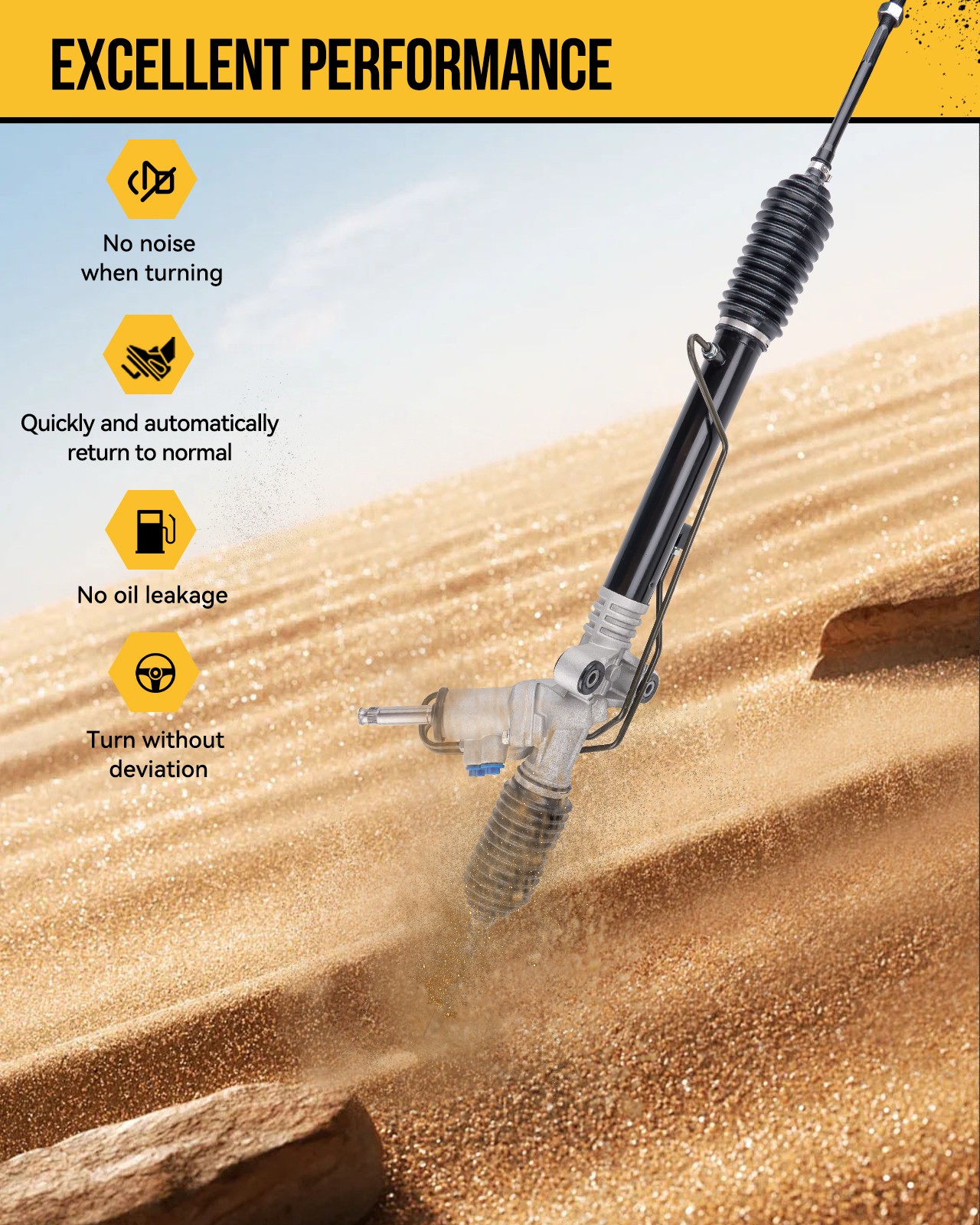 Power Steering Rack & Pinion Assembly For Nissan Murano 2005-2007 V6 3.5L 263040