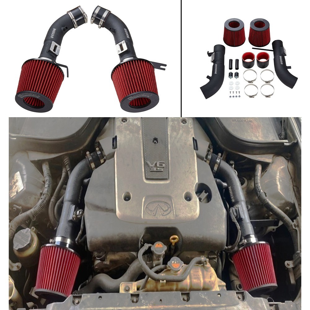 Cold Air Intake System For INFINITI G35 G37 Q50 2009-2020 Nissan 350Z 370Z