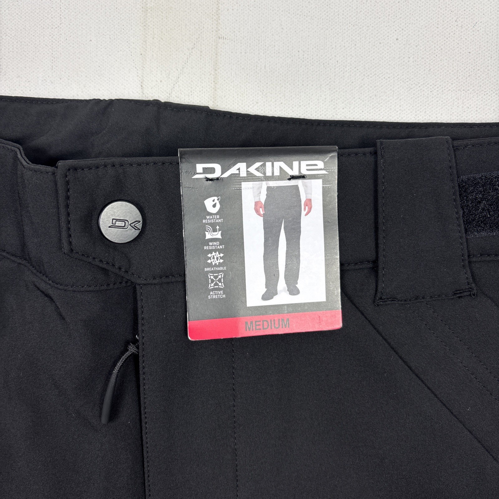 Dakine Men's Active Stretch Water Resistant Snow Pants, Black, Medium