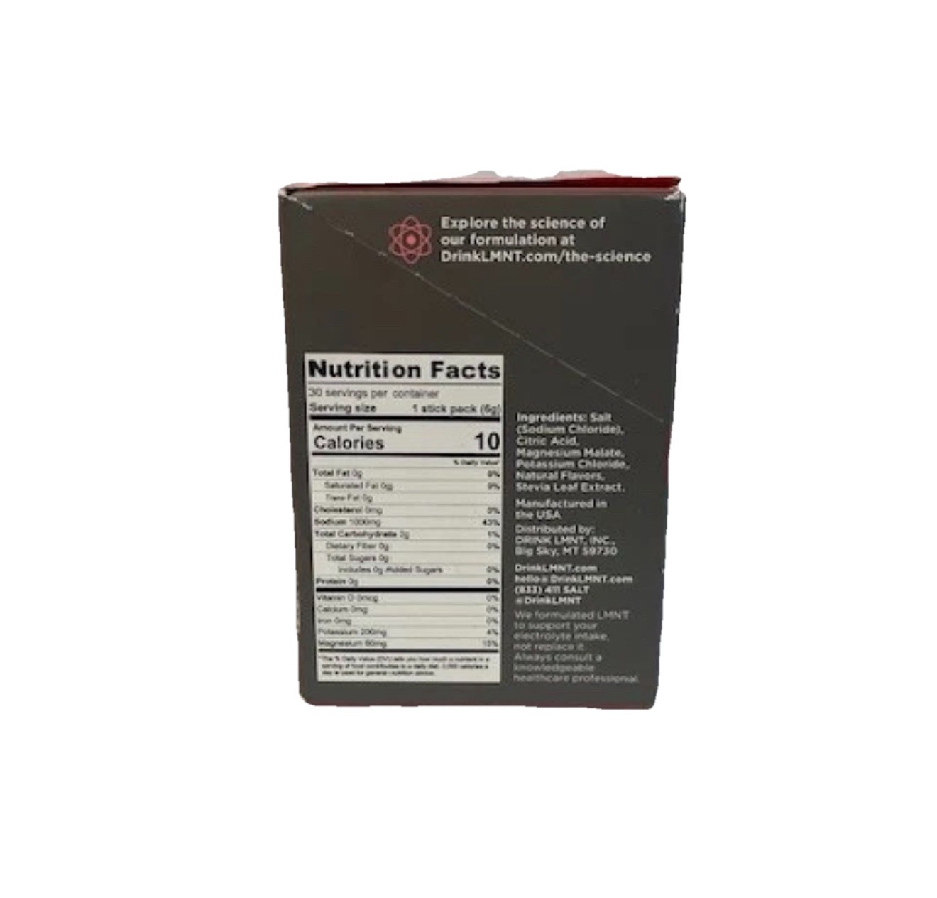 LMNT Electrolyte Drink Mix - Raspberry Salt - 30 Stick Packs - Sugar-Free, Vegan