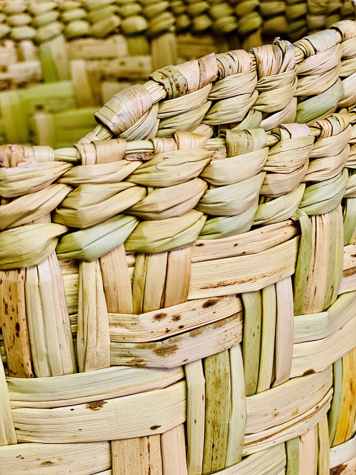 Petate Tule Rush Straw Rug Handwoven Palm Organic floor bed bedroll mat 3.5'x6'