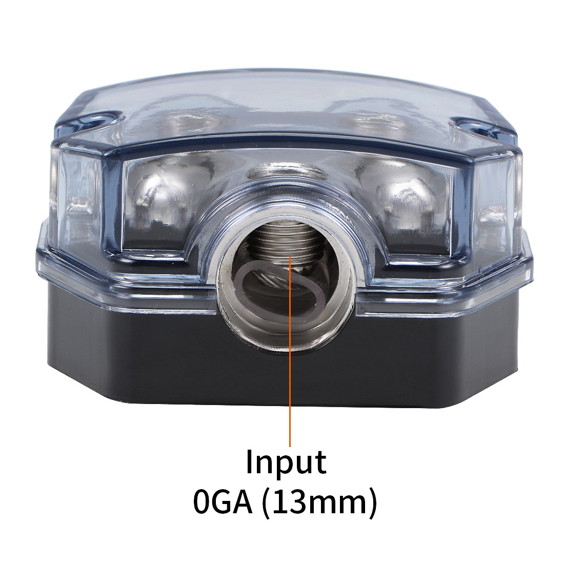 2Way 0 Gauge in Out Power Distribution Block Splitter Ground Distributor Power