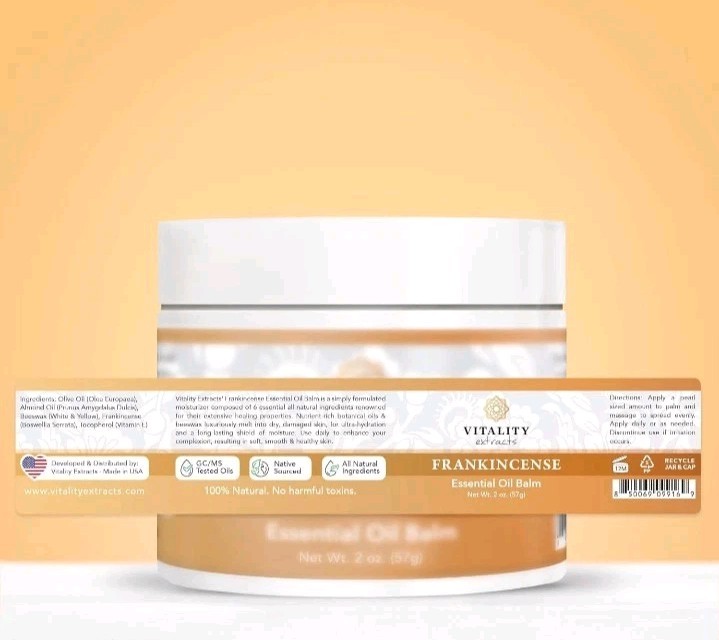 Vitality Extracts FRANKINCENSE - 2 oz / 57g - Essential Oil BALM - New & Sealed