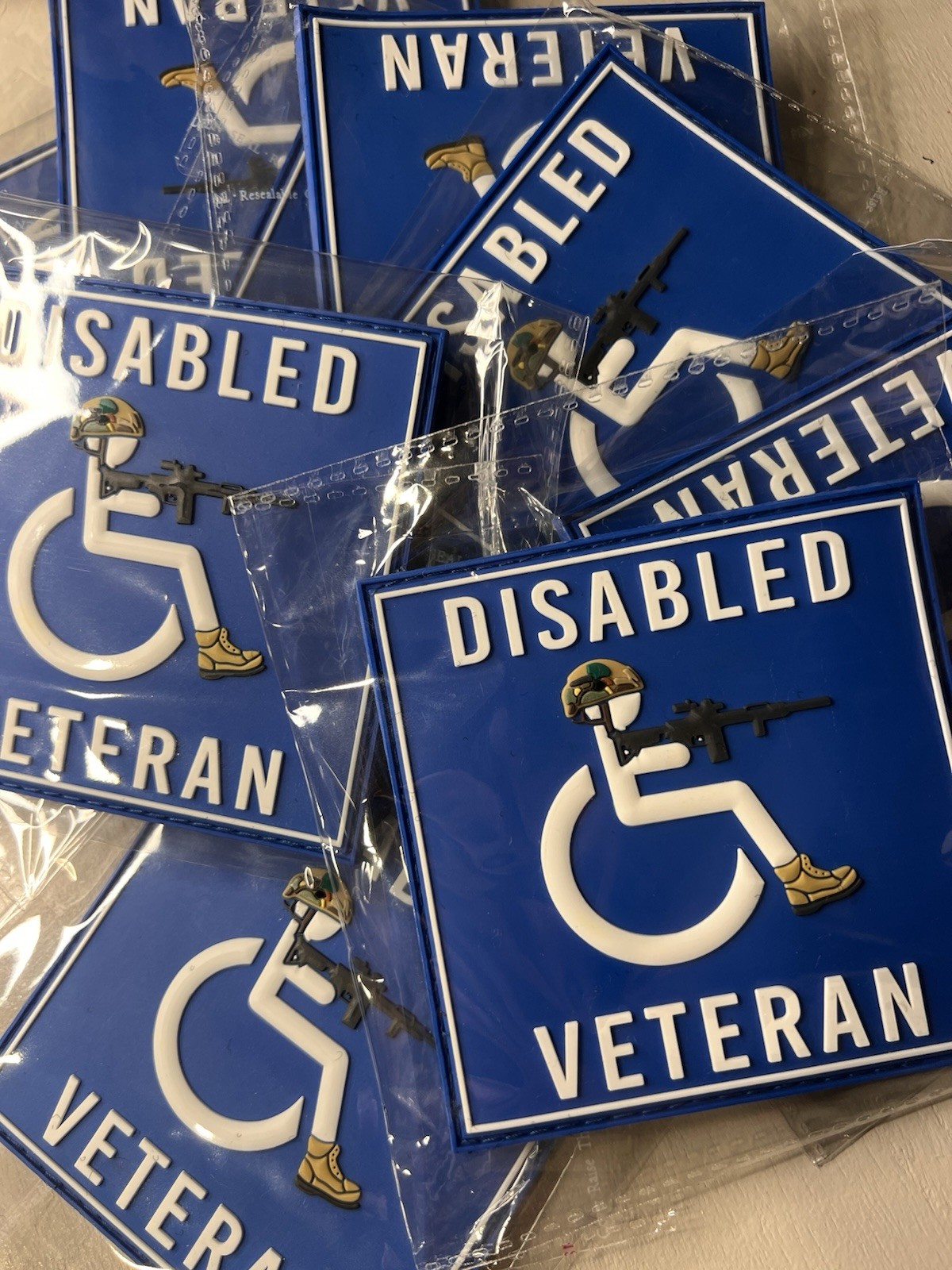 Disabled Veteran Morale Patch Military Tactical Hook & Loop Veteran Patch Humor