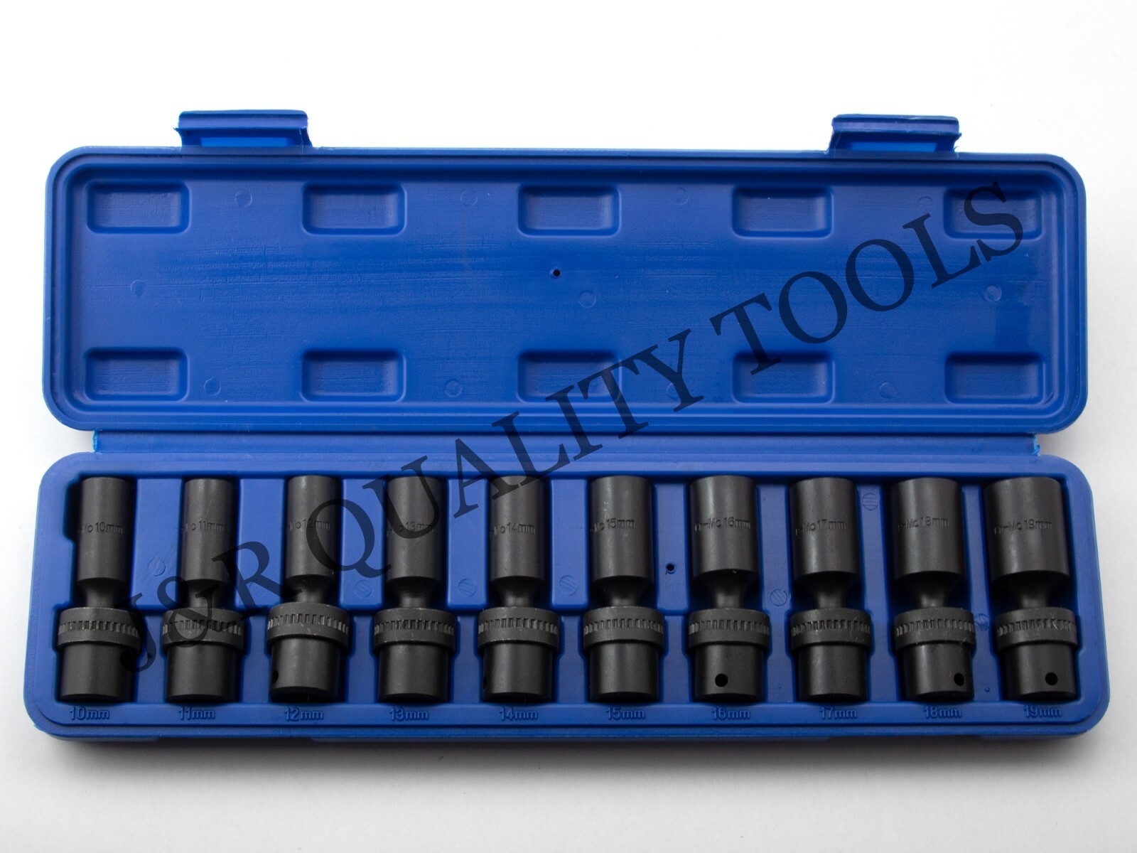 10pc 3/8" Drive Universal Swivel Deep Impact (METRIC) Socket Set CR Molybdenum