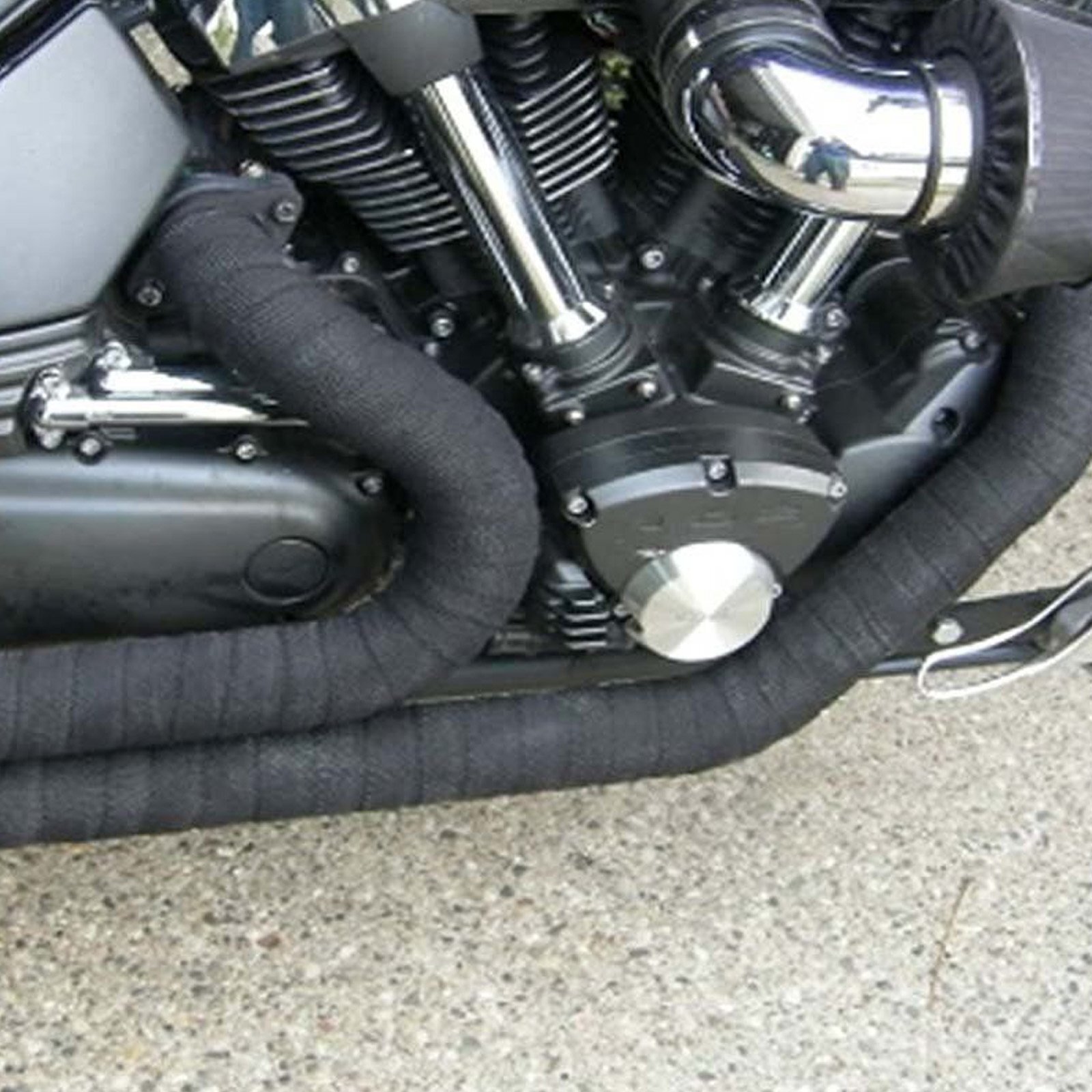 2 Roll x 2" 50FT Black Exhaust Wrap Header Manifold Fiberglass Heat Wrap Tape