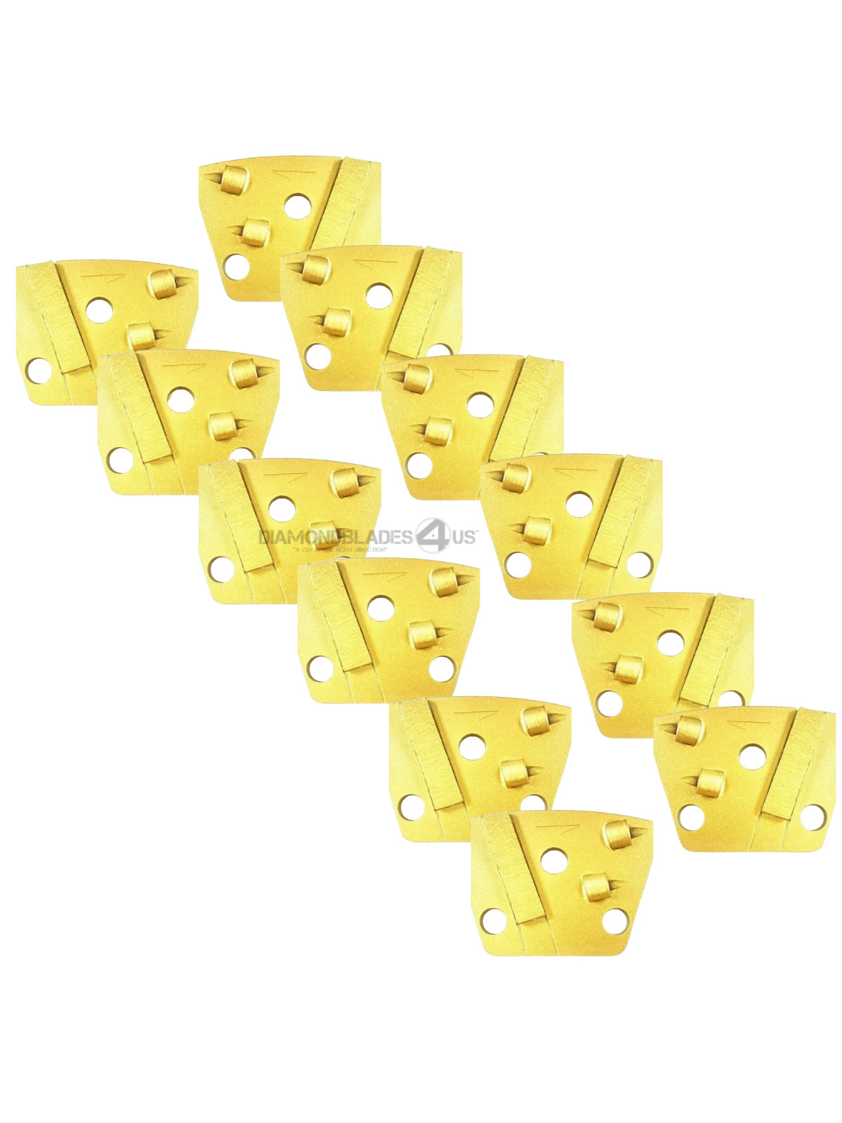 12 Pcs Grinding Pad 2*1/4 PCD Metal Bond Concrete Grinder Stone Fits Ironhorse