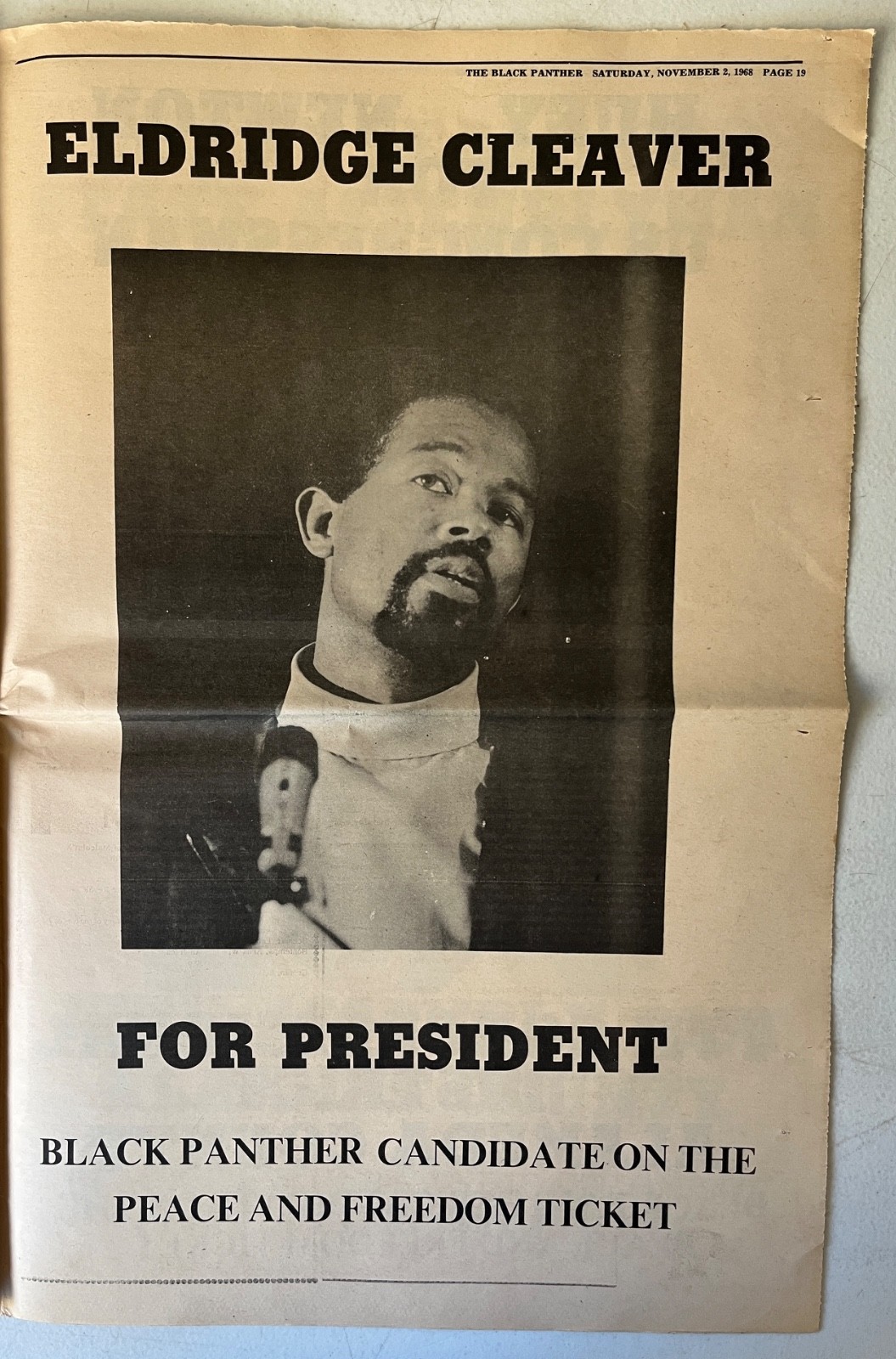 The Black Panther 1968 newspaper Political Posters Cleaver Newton Seale protest