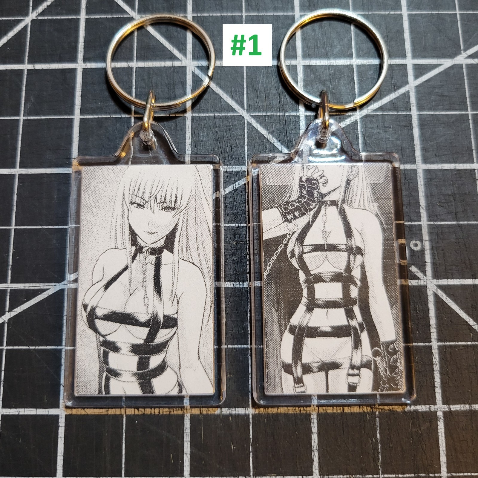 Mega Milk Manga Anime Ecchi Girl Waifu Otaku Lewd Ahegao Hand-Made Key Chain