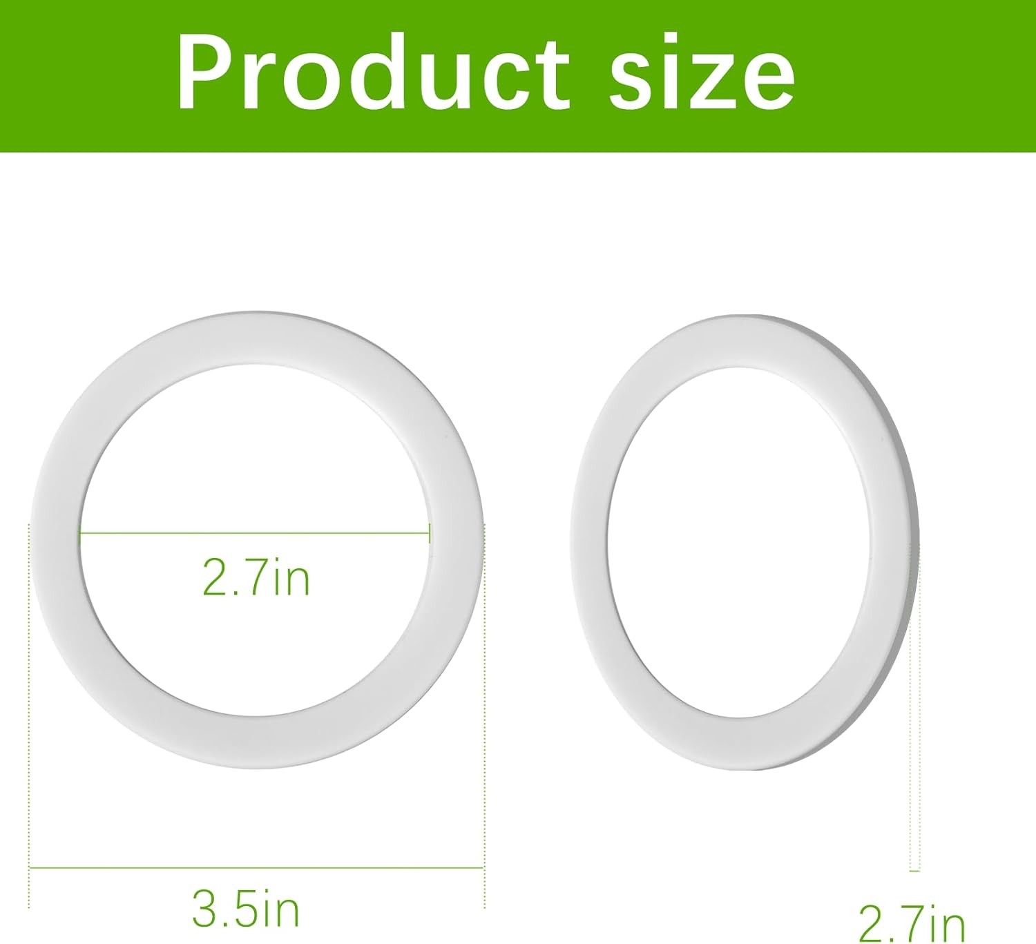 6-Pack 0297052 297052 Spray Paint Cup Gaskets for Titan CAPSpray Maxum white