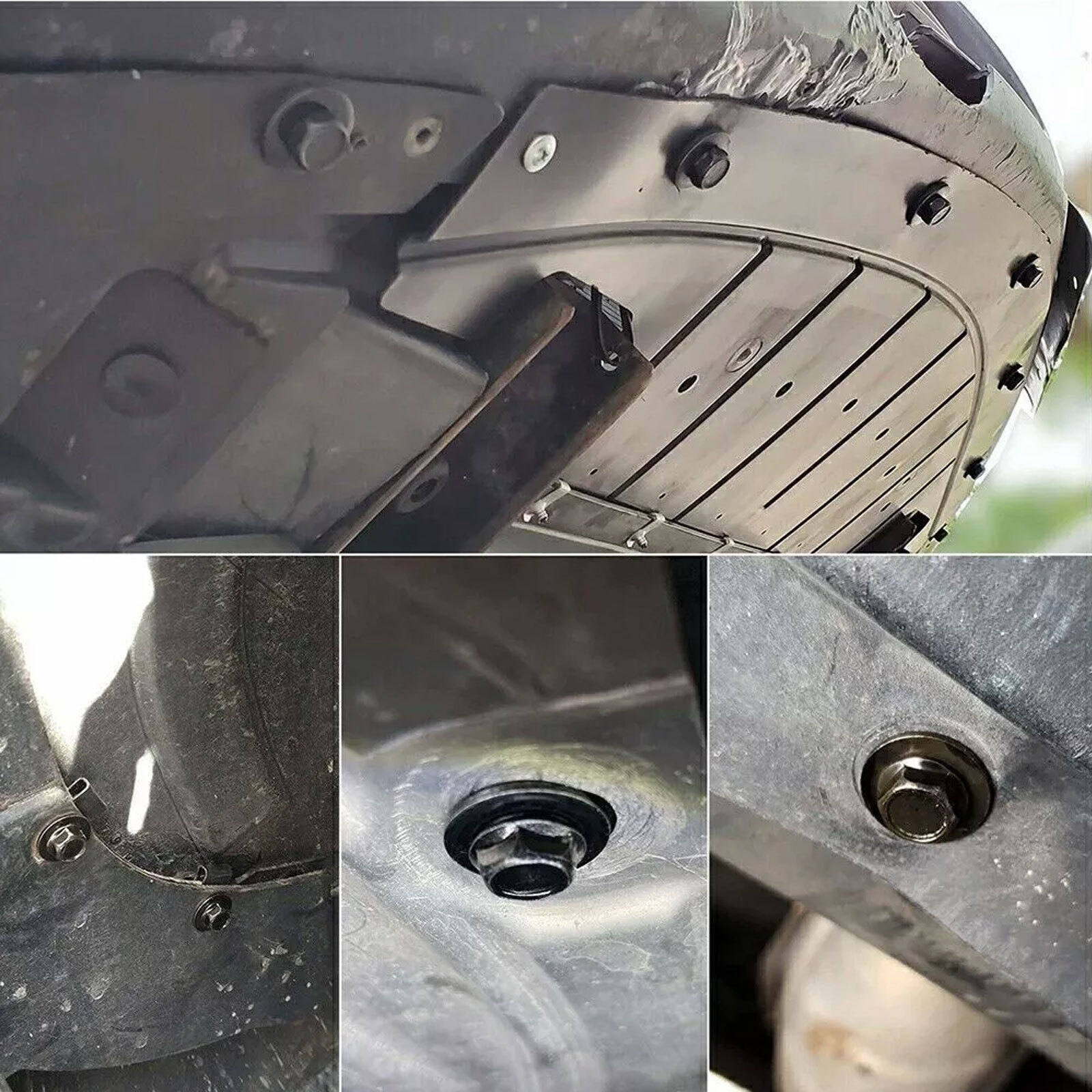 For Nissan 35 Pcs Body Bolts & U-nut Clips- M6 Engine Under Cover Splash Shield