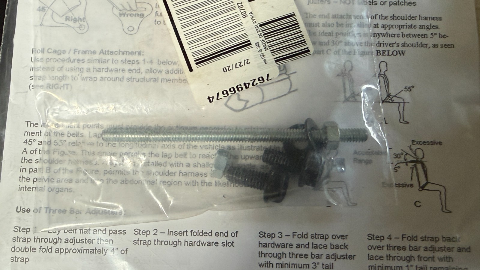 RaceQuip 711001 Racing 5 Point Harness SFI Certified Black Razor Drag Race IMCA