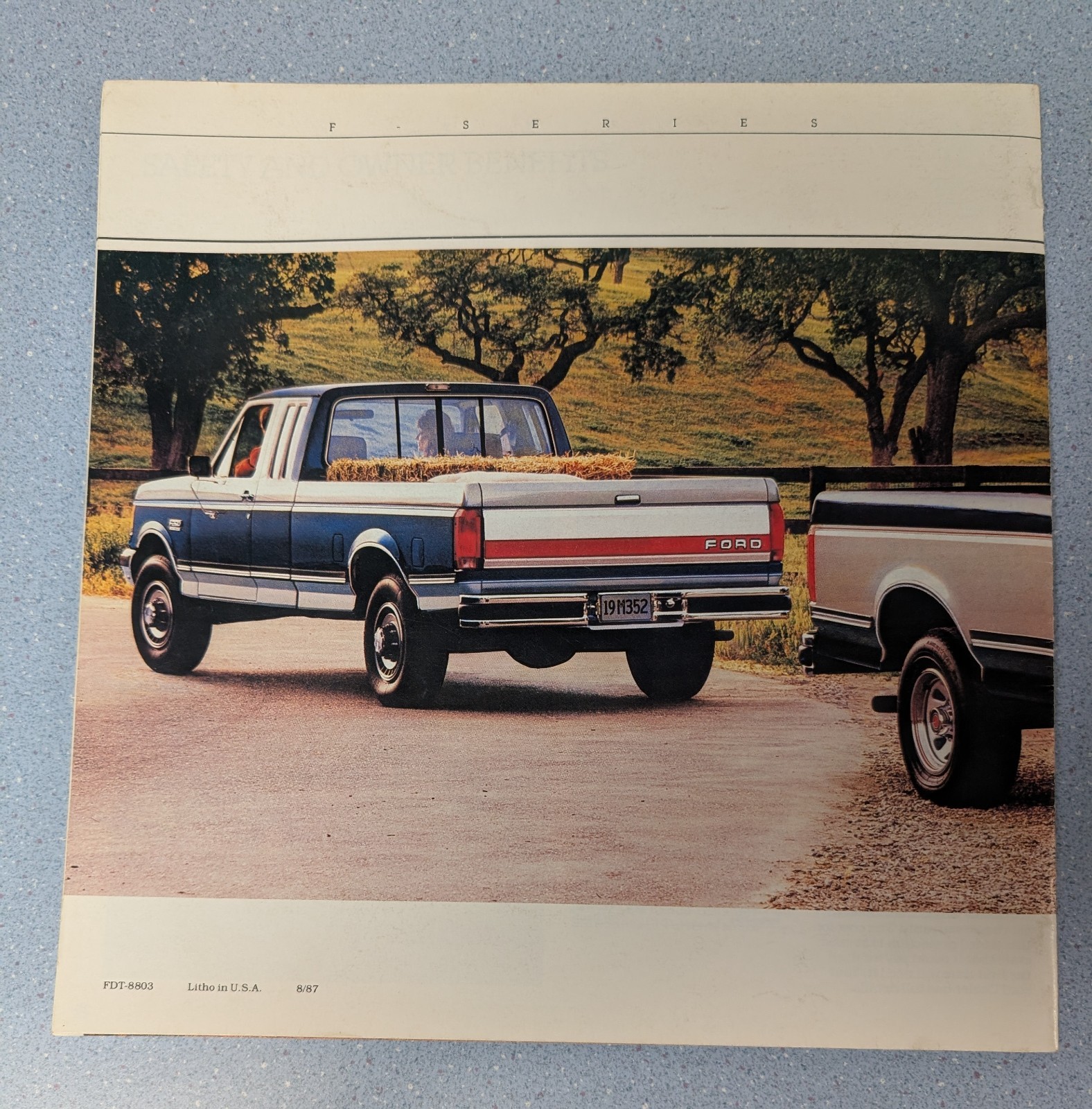 1988 Ford F-Series pickup color sales brochure
