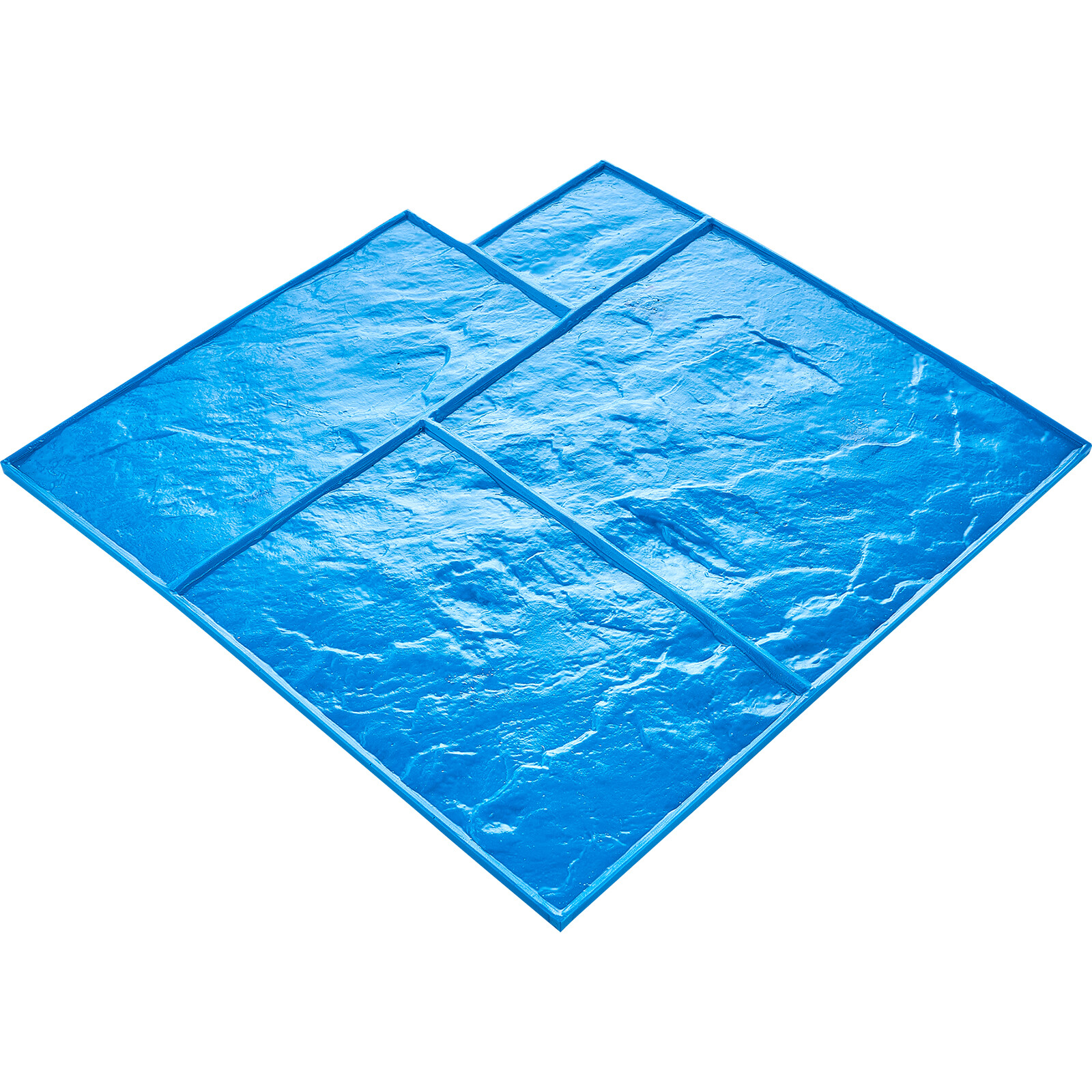 VEVOR Concrete Stamps Mat 24 in 7 pcs Texturing Skin Polyurethane Texture Molds