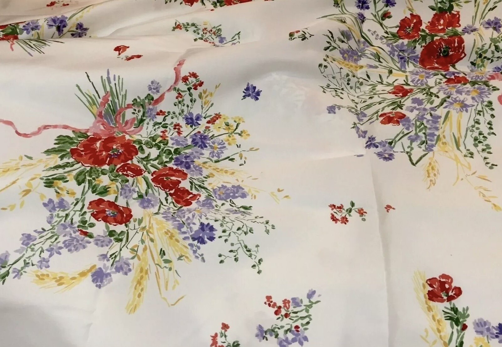 D. Porthault 100% Cotton Print 54” Fabric Projects Sateen Finish By Yard