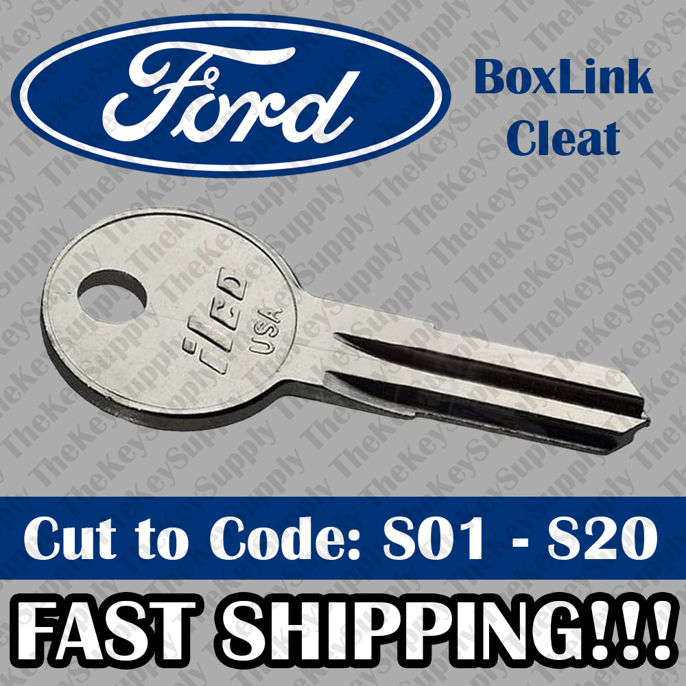 Boxlink Cleat Replacement Key Ford Truck Bed Tie Downs Cut to Code S01 - S20