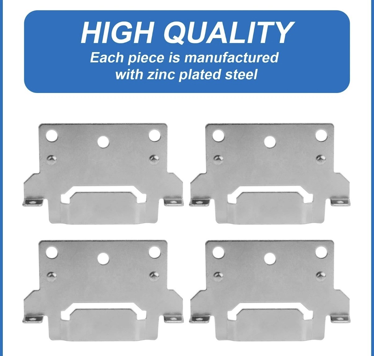 116791 Mounting Plates Bed Frame Brackets Replacement for IKEA Silver