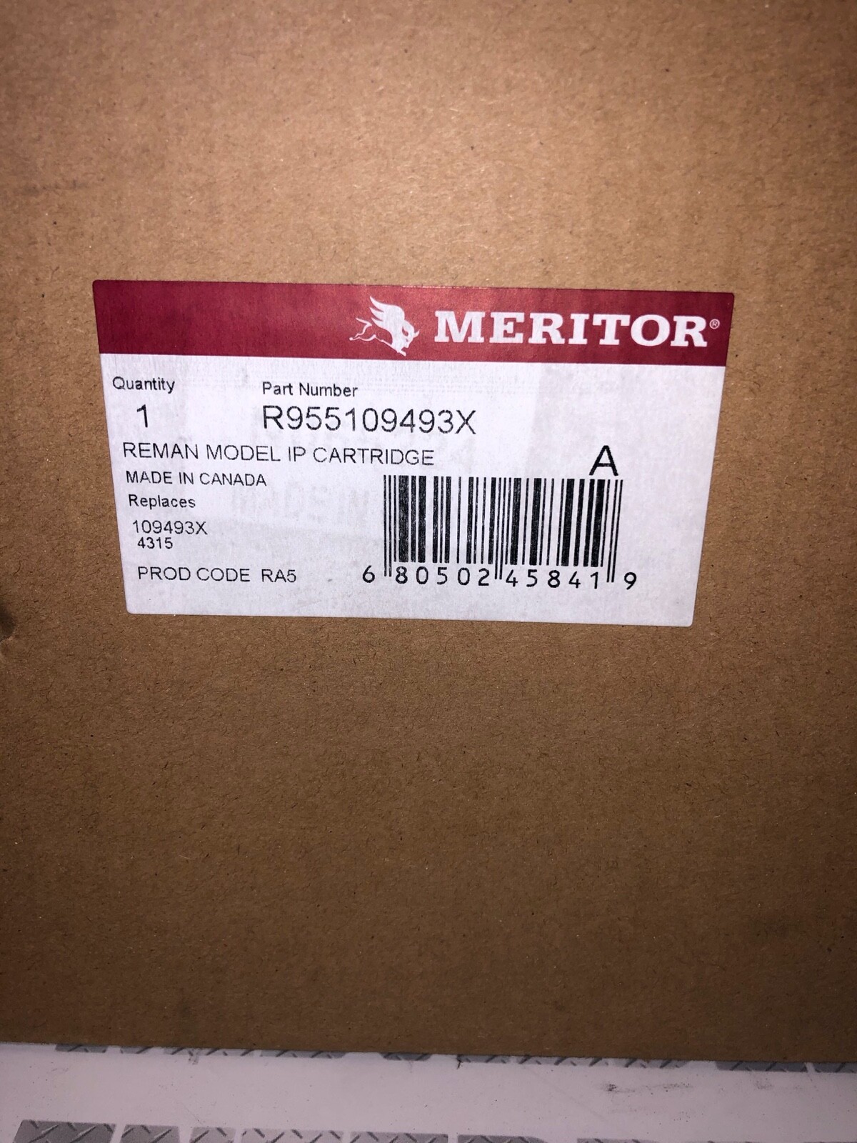 109493 BENDIX AD-IP DRYER CARTRIDGE NEW