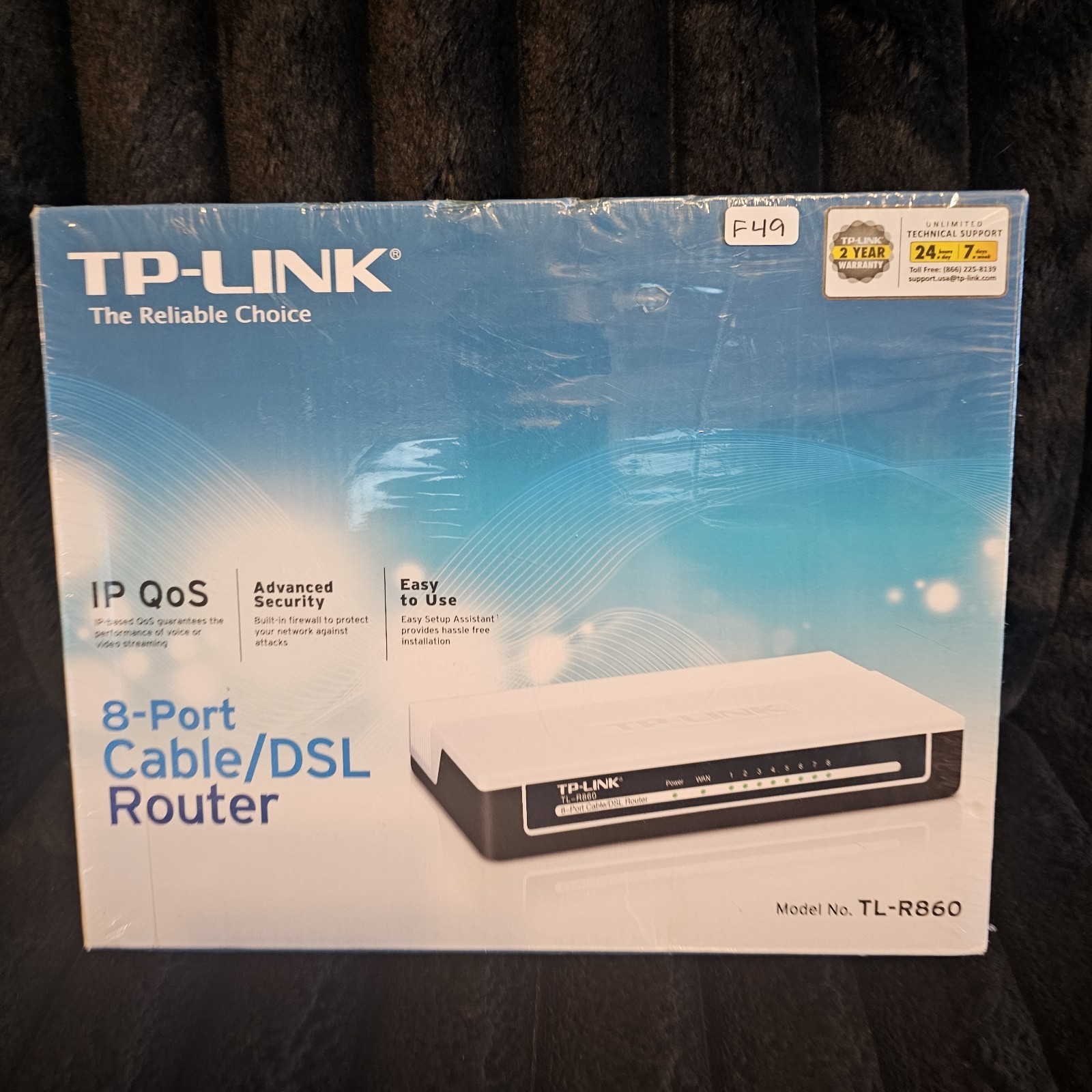 TP-LINK 8 PORT CABLE/DSL ROUTER Model No TL-R860 New Sealed
