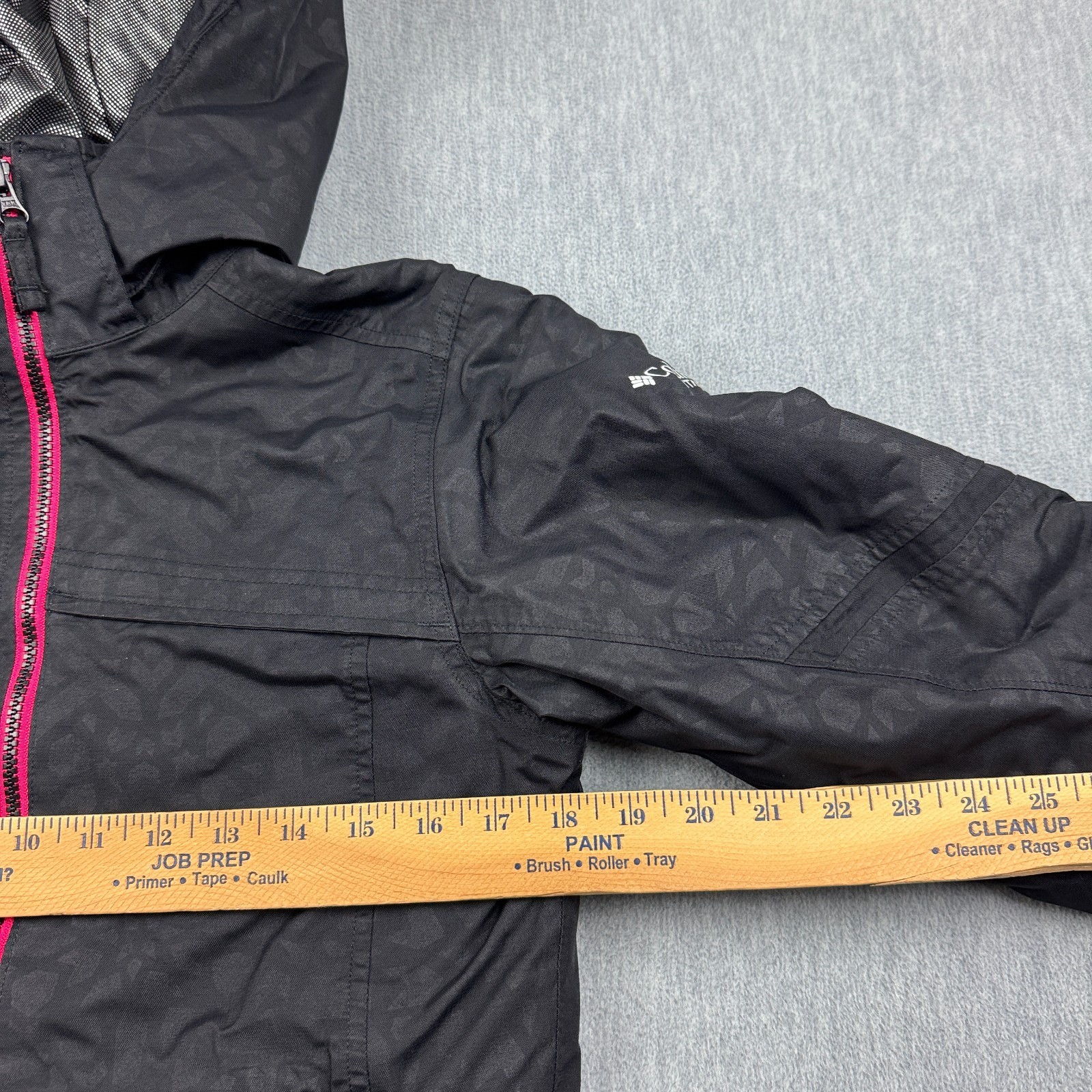 Columbia Jacket Youth Girls 14/16 Black Omni-Tech Titanium Hooded Full Zip Kids