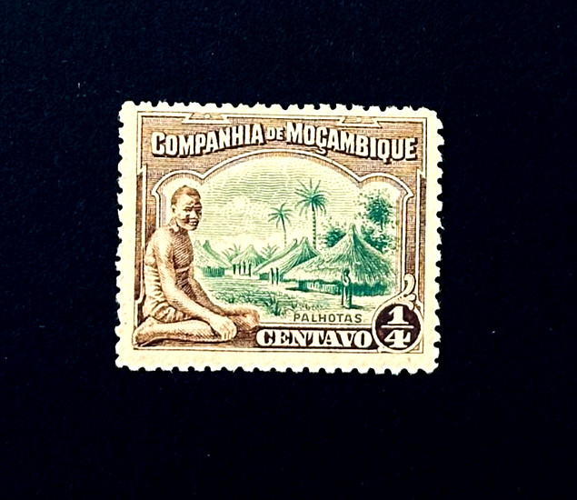 MOZAMBIQUE COMPANY Stamp - 1918 Native & Village Sn 108 Mint OG HR r53