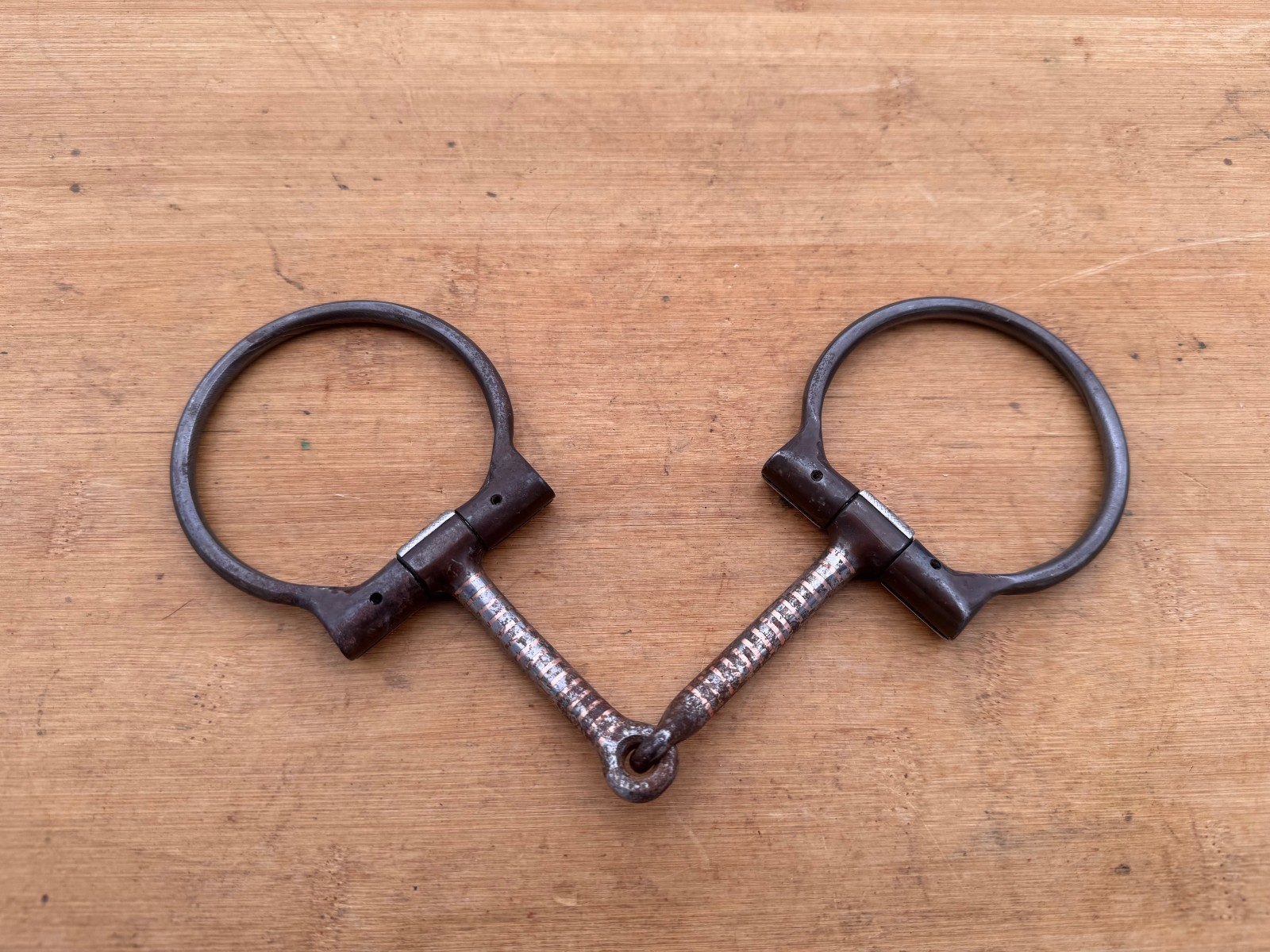 Clinton Anderson Silver Mounted Sweet Iron Western Dee Ring Snaffle Bit ~ 5"