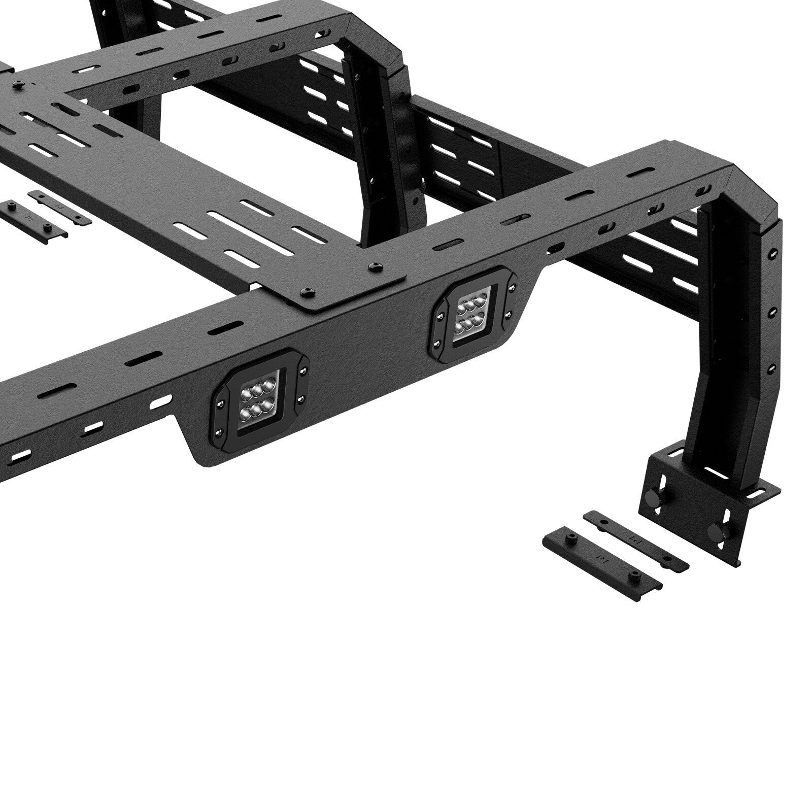 1000LBS Full-Size 23" Overland Bed Racks For F-150/Tundra/JT/Frontier/Ram 1500