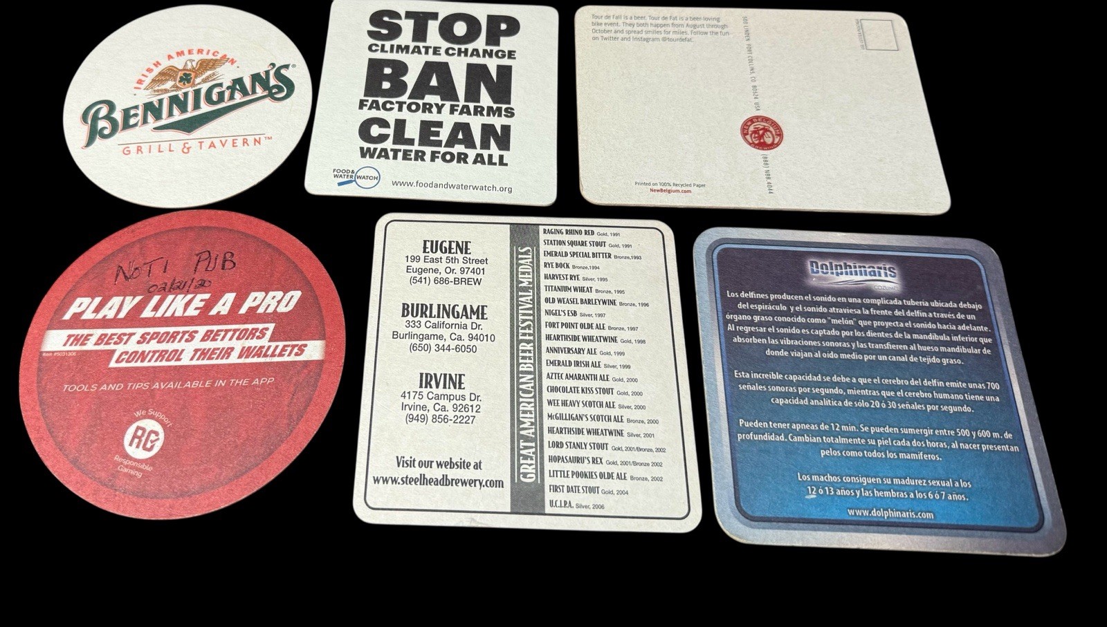 Vtg Collectable Brewery/Wine Bar Coasters Breweriana PNW-Autos etc.