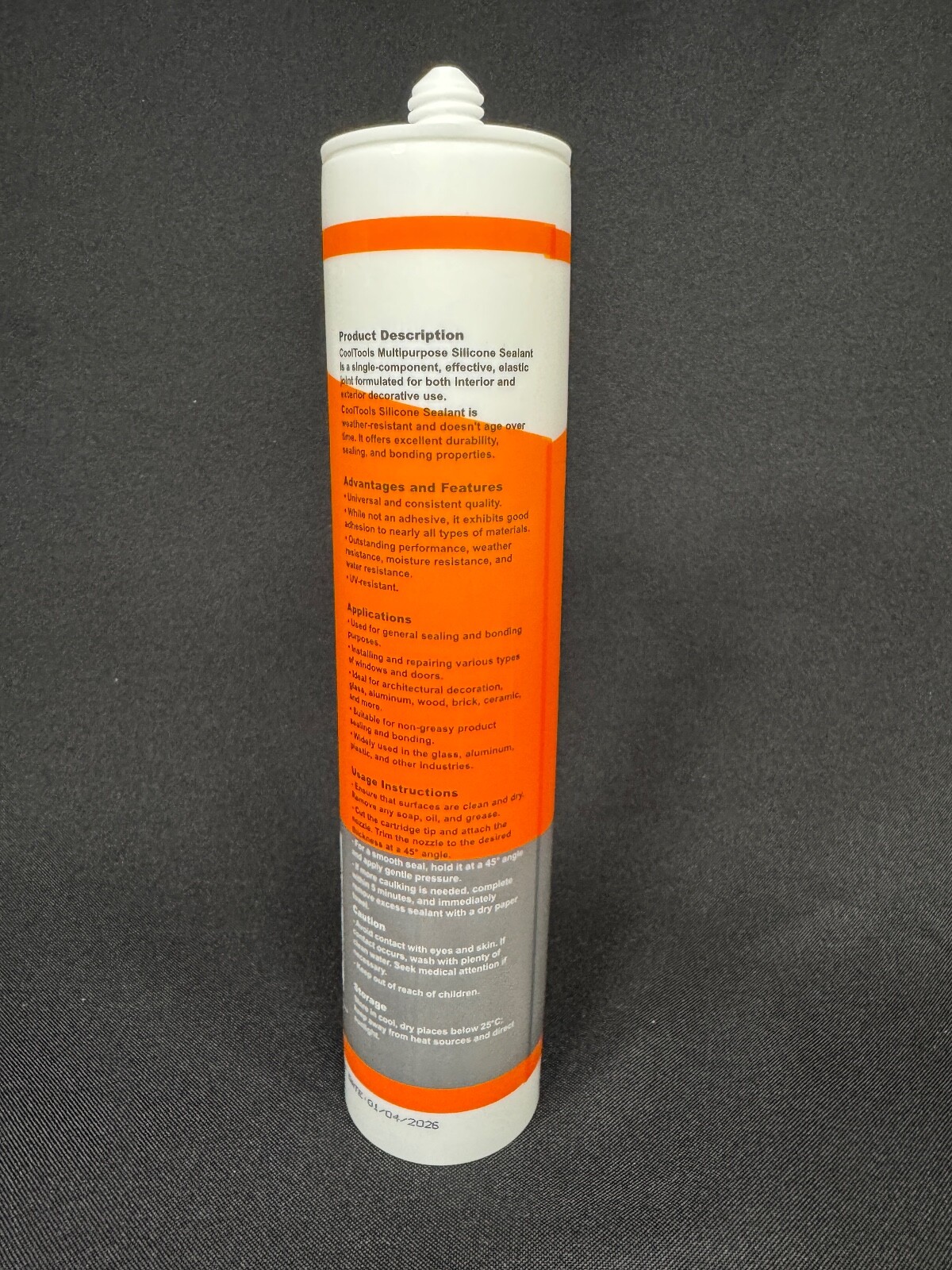 CoolTools ALL PURPOSE Caulk-Seal 100% Silicone Sealant 10 OZ x24 Cartridge Clear