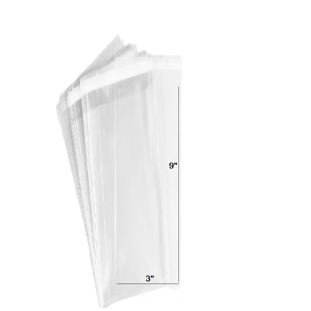 100pc 2Mil Clear Flat Re-Sealable Food Grade Cellophane OPP Bags for Candy,...