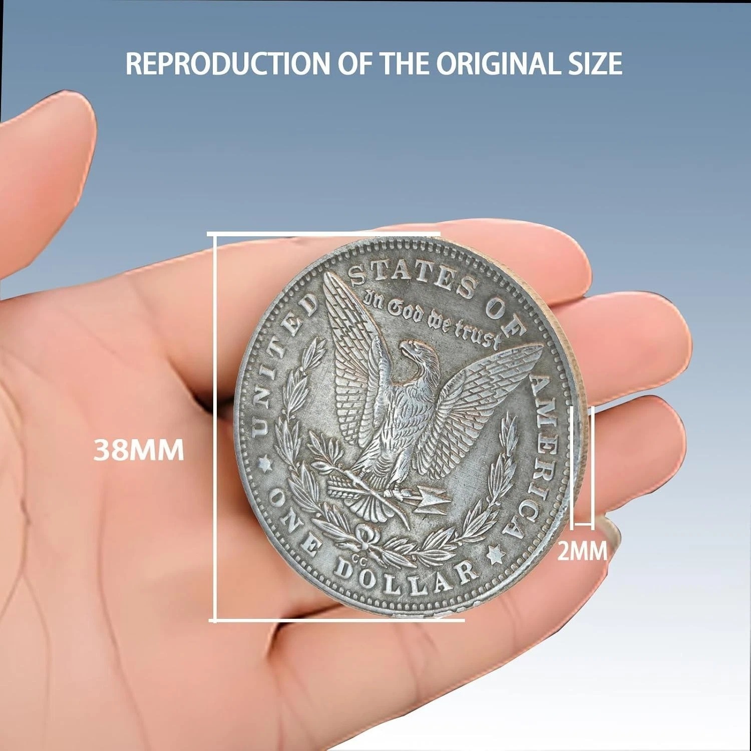 Antique Liberty Indian Head Ten Dollar Coin - Uncirculated Morgan Silver Dollar