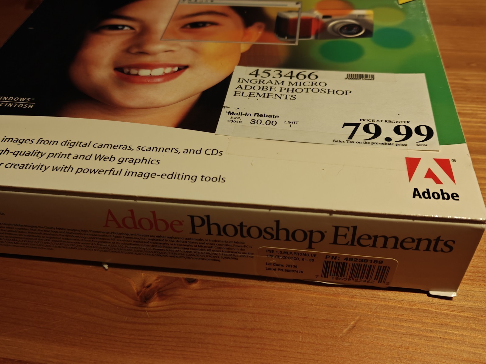 Original Adobe Photoshop Elements For Win & Mac User Guide And CD Sealed