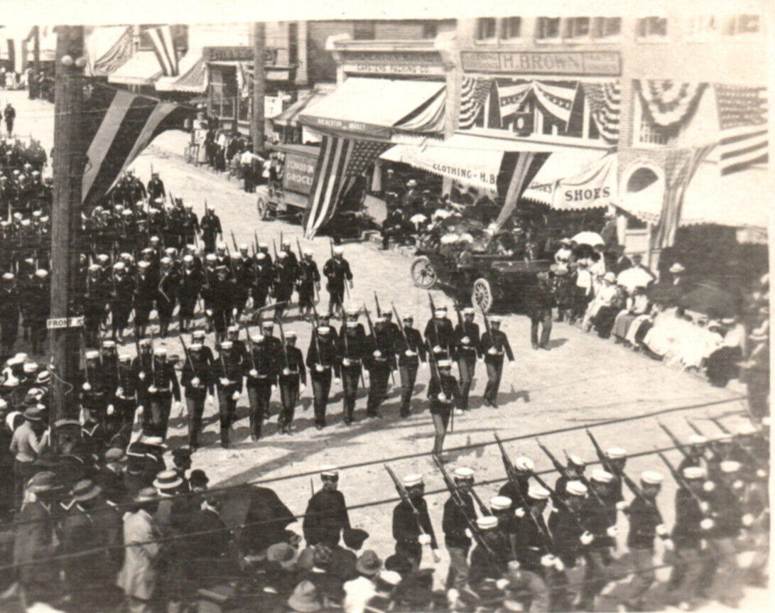 WWI United States Marine Corps San Diego California Real Photo Postcard