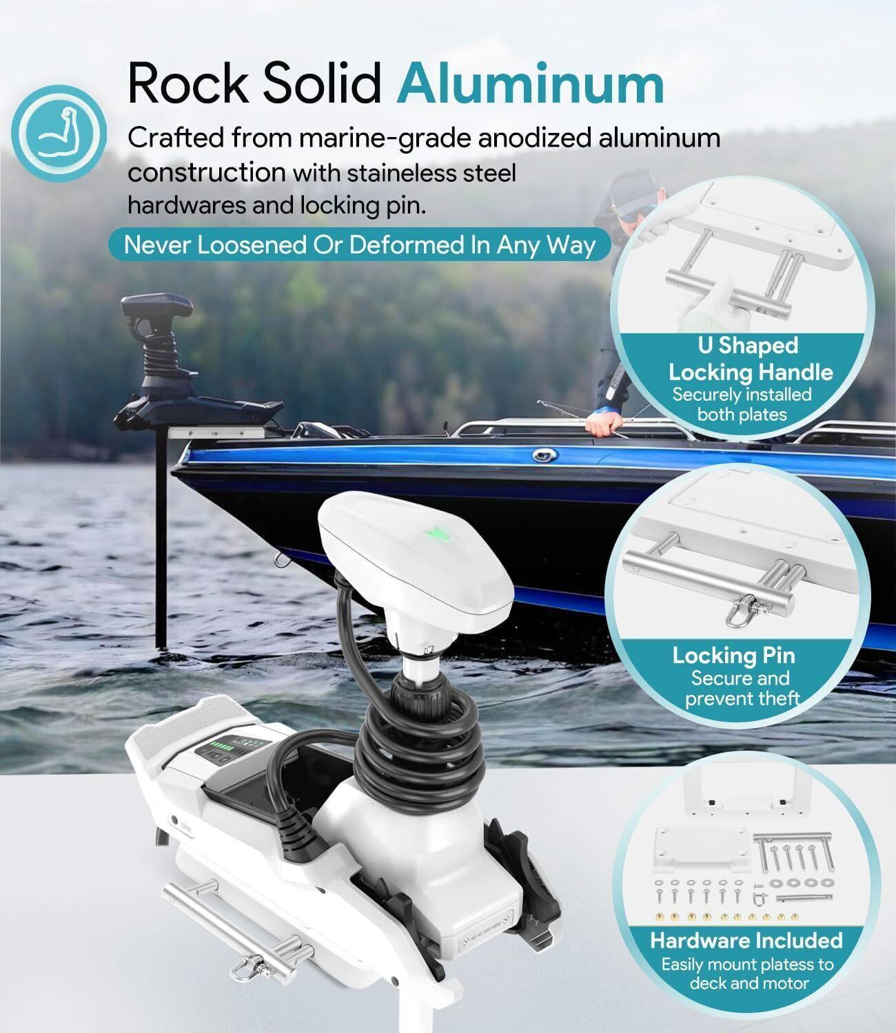 For Garmin 010-12832-61 Quick Release Plate System White 010-12832-60