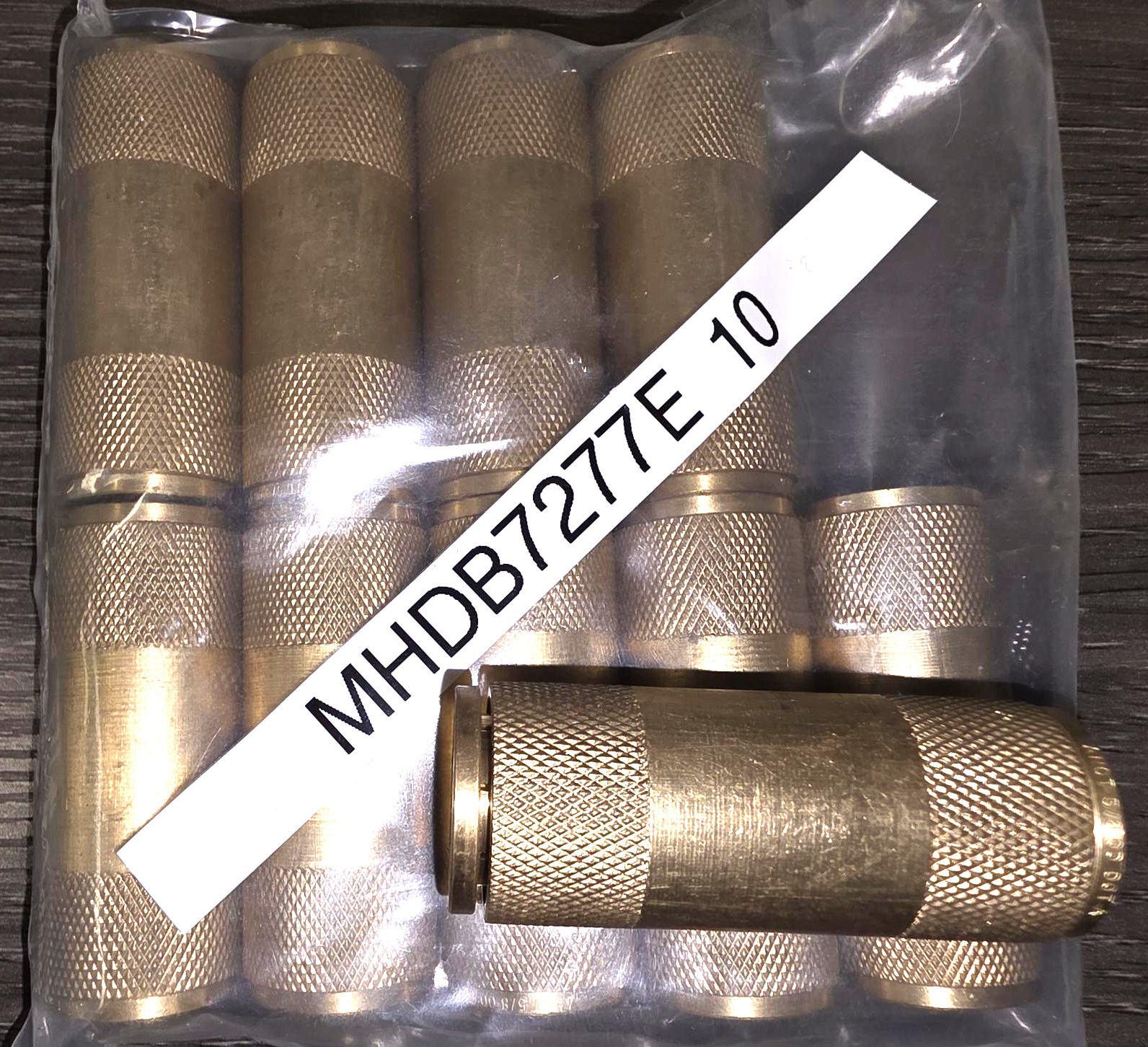 DOT Union Connector Brass Push-Lock Air Brake Fitting 5/8" Tube OD - (10)