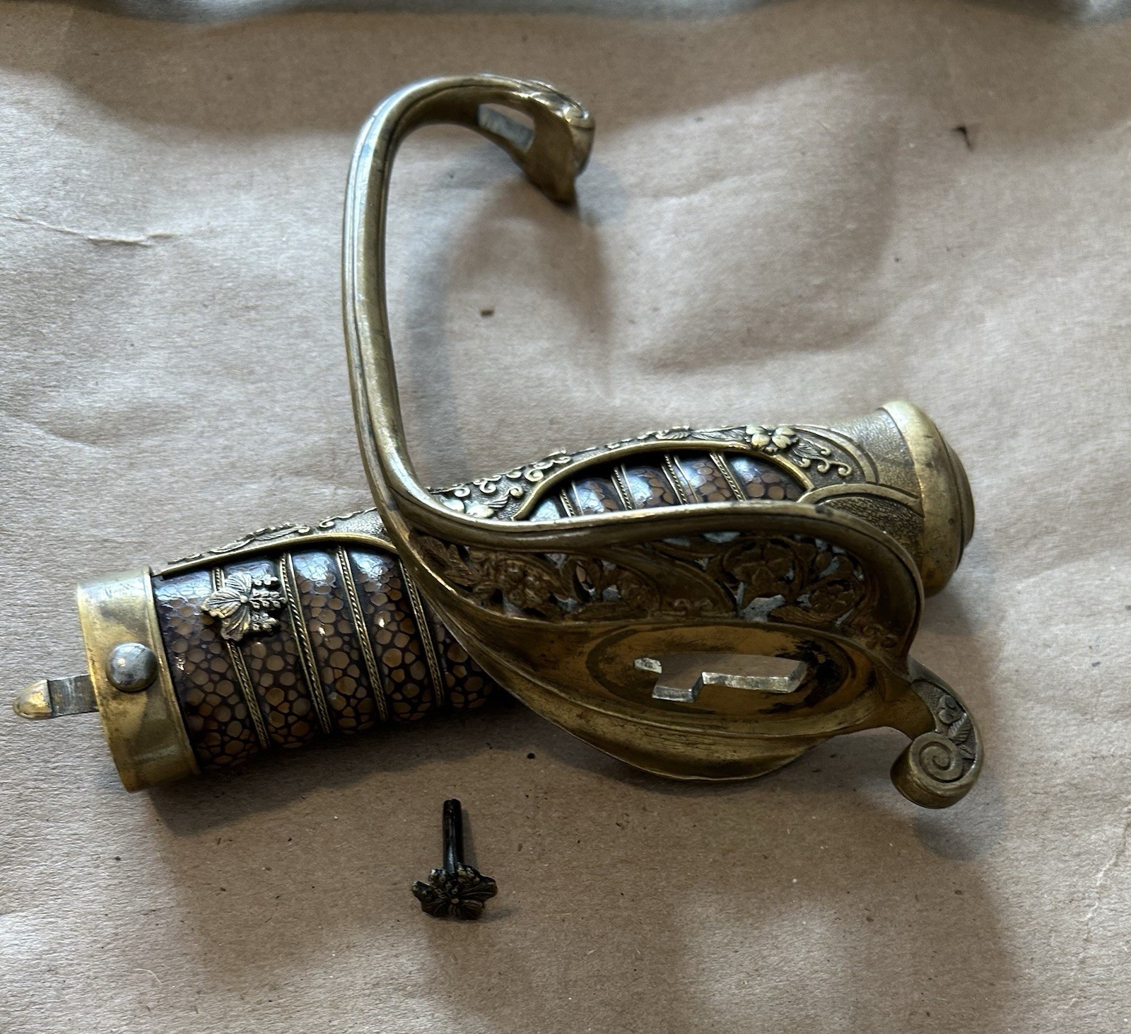 RUSSO JAPANESE HIGH GRADE OFFICERS SAMURAI SWORD SIGNED