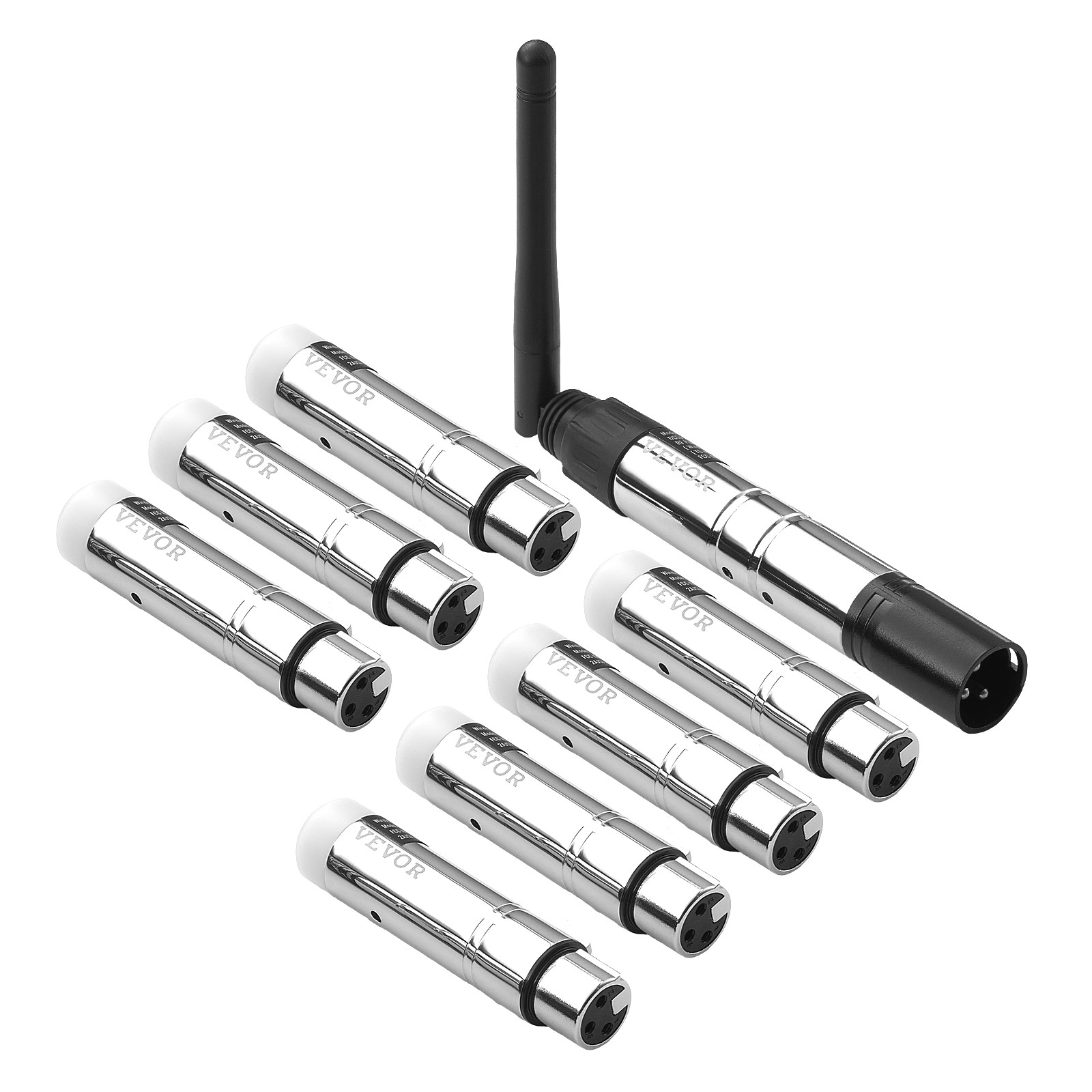 VEVOR DMX Wireless Receiver Transmitter Controller for LED Stage Light 8 PCs