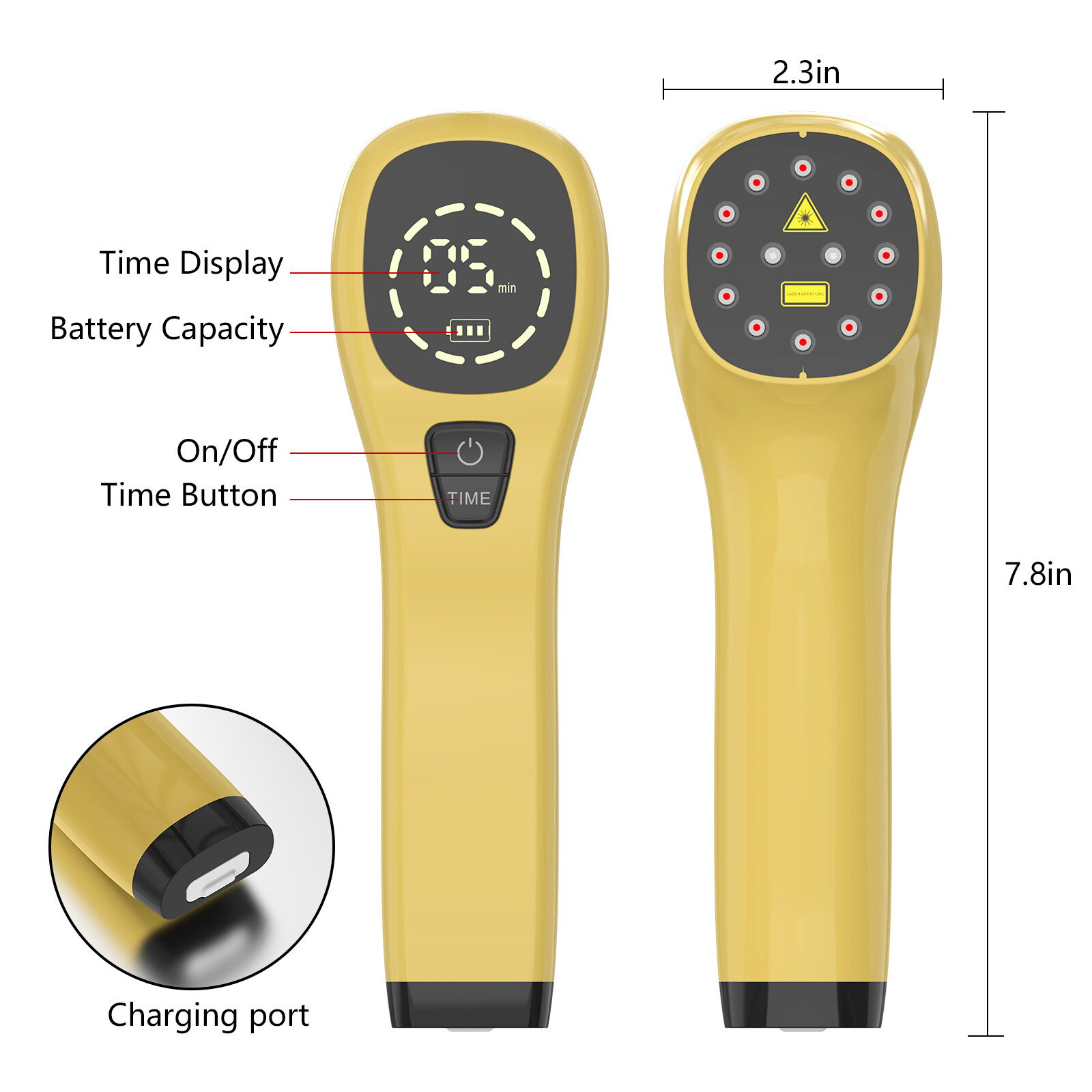 Vet Soft Laser Therapy device For Pet Cat Dog Horse Pain Relief 650 / 808 nm NIR