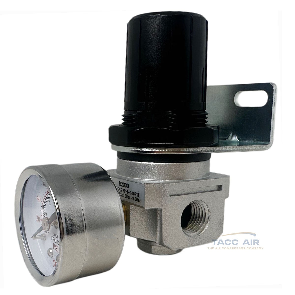 1/4" Compressed Air Compressor Regulator Industrial Grade W/ Pressure Gauge