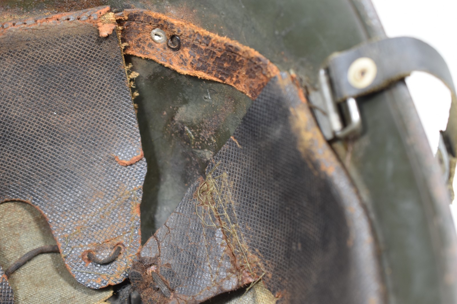 Dutch M27 M34 1934 Military Helmet with Crest Chin Strap and Liner