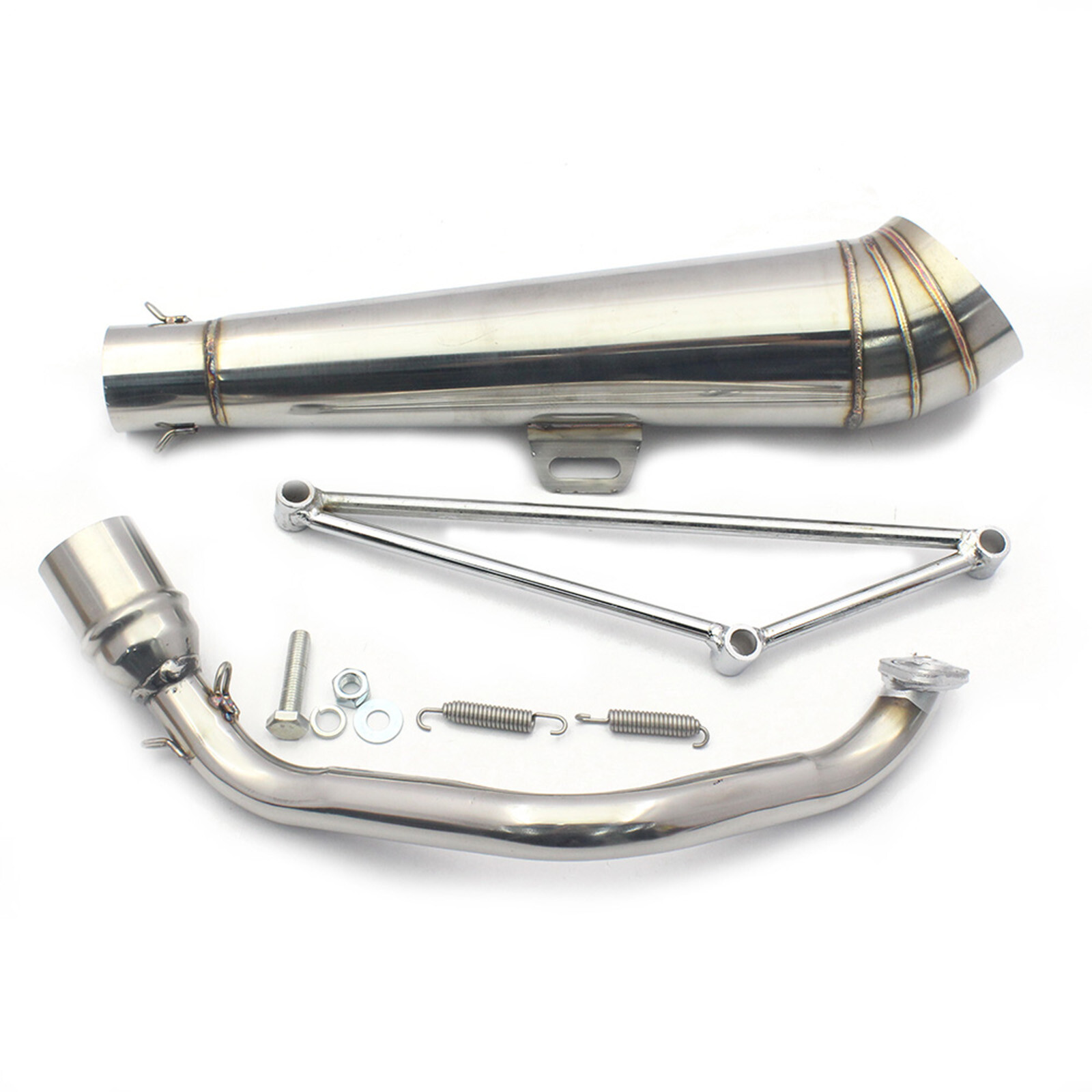 Full Exhaust Muffler Pipe For Honda Ruckus Zoomer GY6 125cc/150cc Stainless