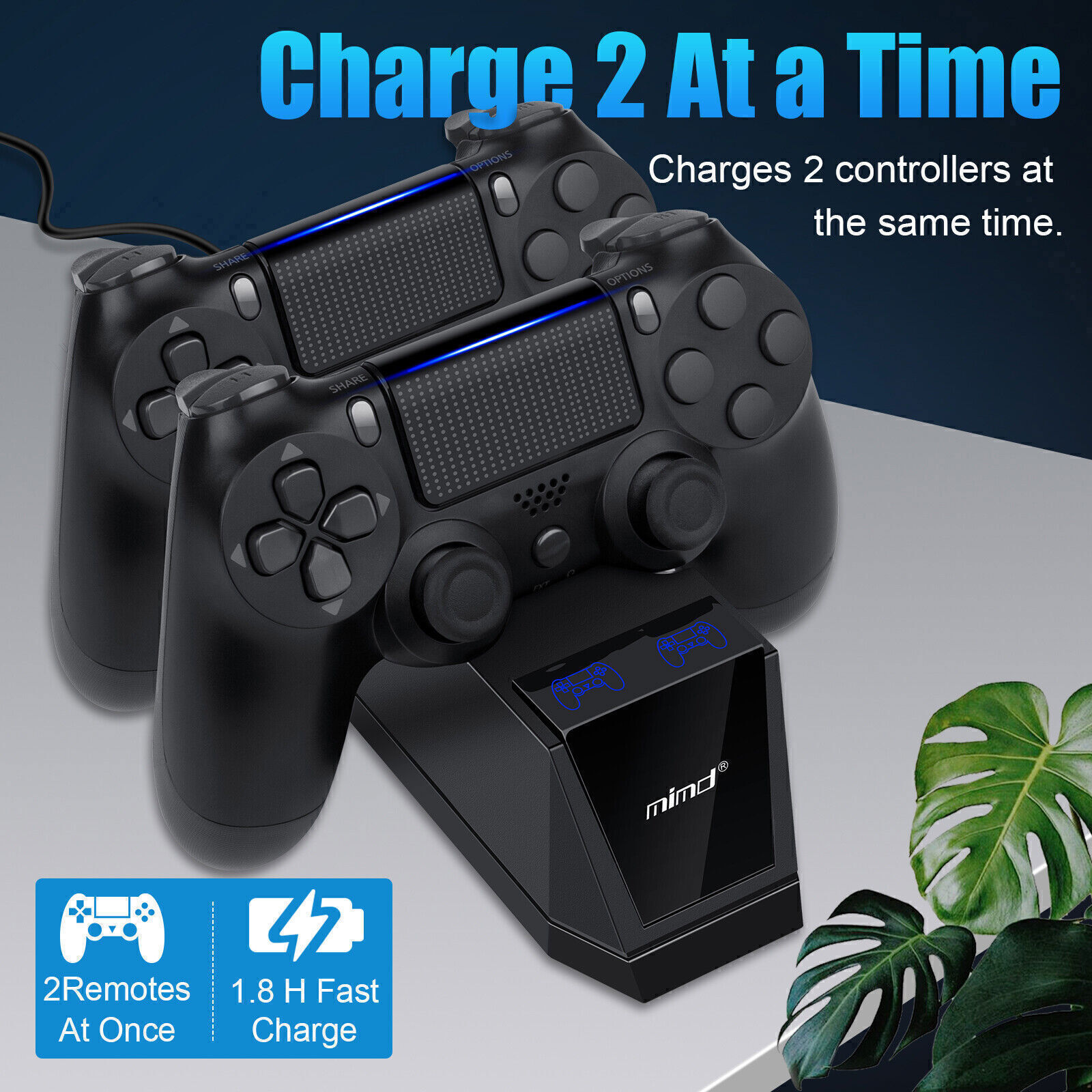 Fast Charger For PS4 Dualshock Playstation 4 Controller Charging Dock Station